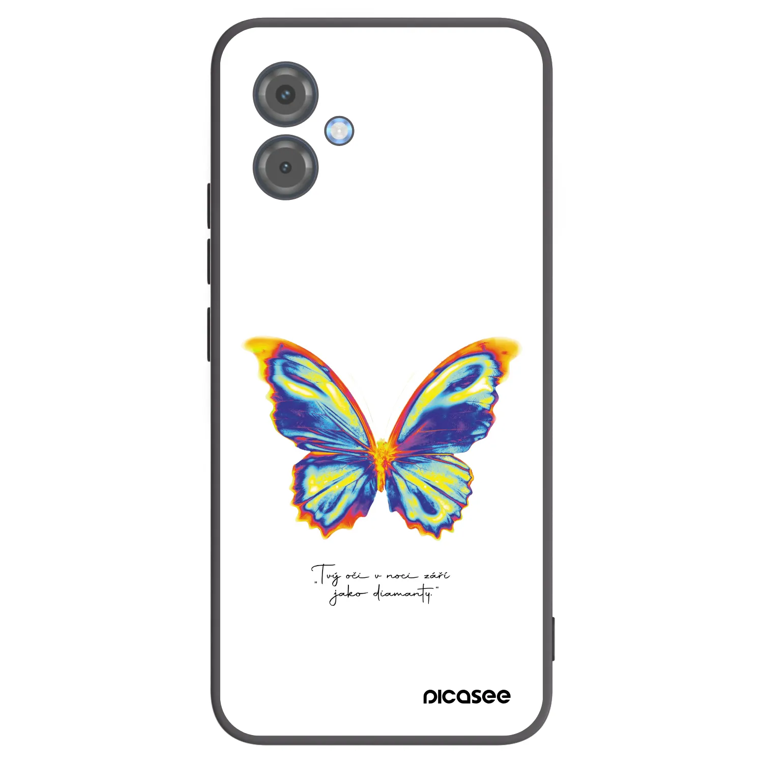 Picasee silikonski črni ovitek za Motorola Moto G14 - Diamanty White