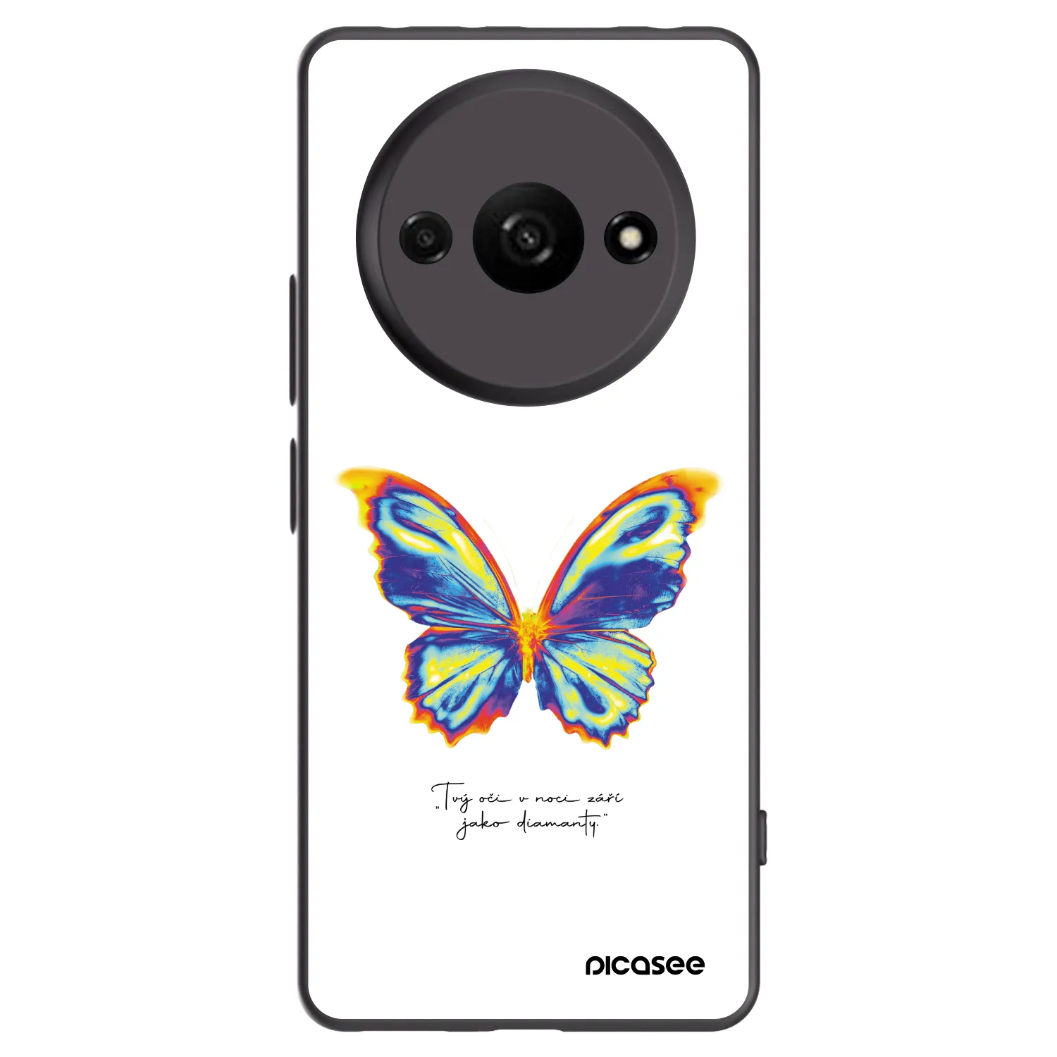 Picasee silikonski črni ovitek za Xiaomi Redmi A3 - Diamanty White