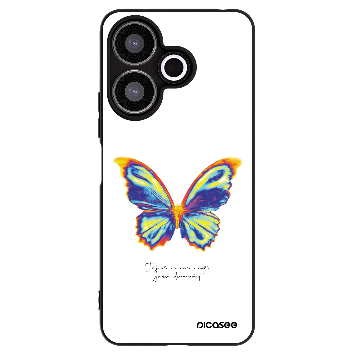 Picasee silikonski črni ovitek za Xiaomi Redmi 13 4G - Diamanty White