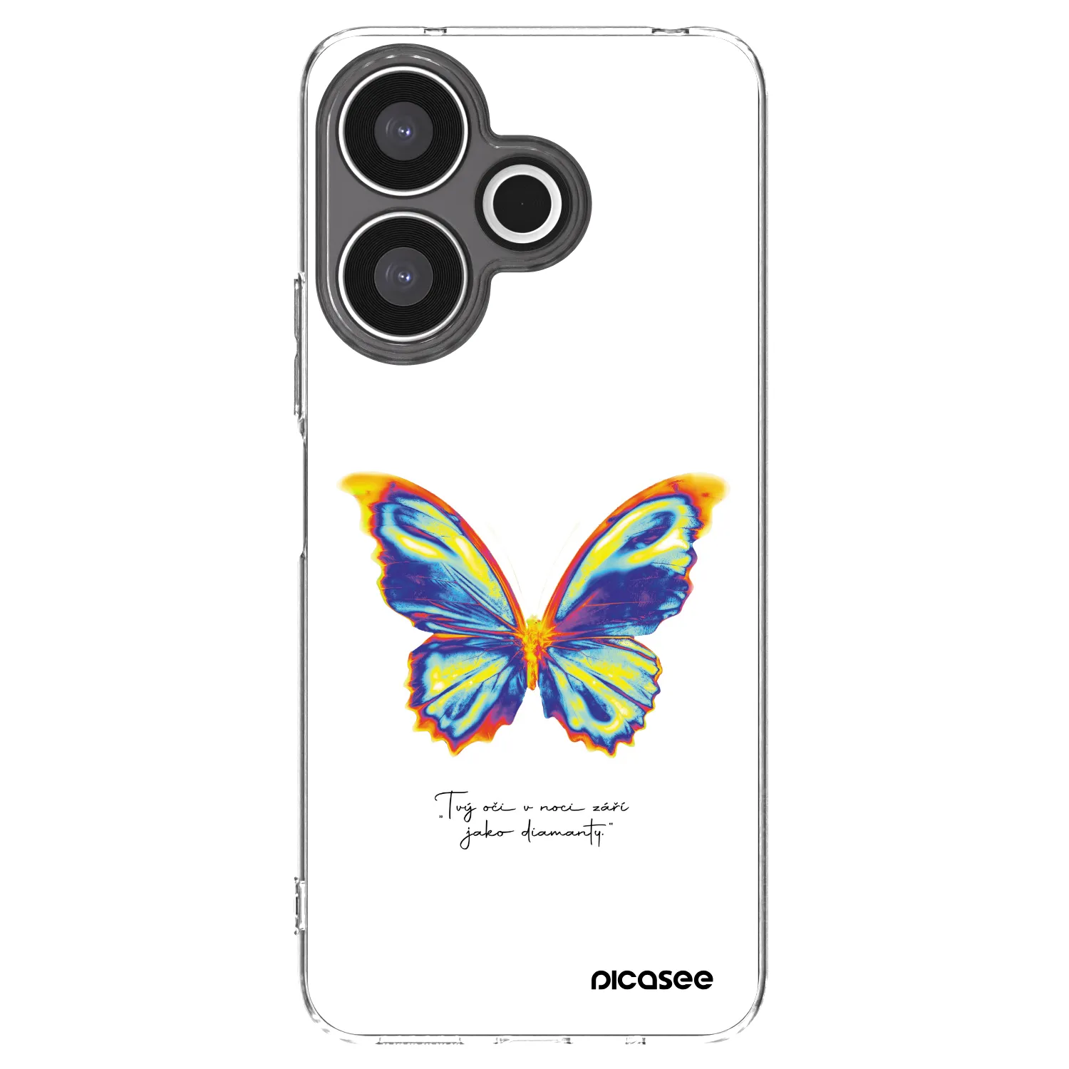 Picasee silikonski prozorni ovitek za Xiaomi Redmi 13 4G - Diamanty White