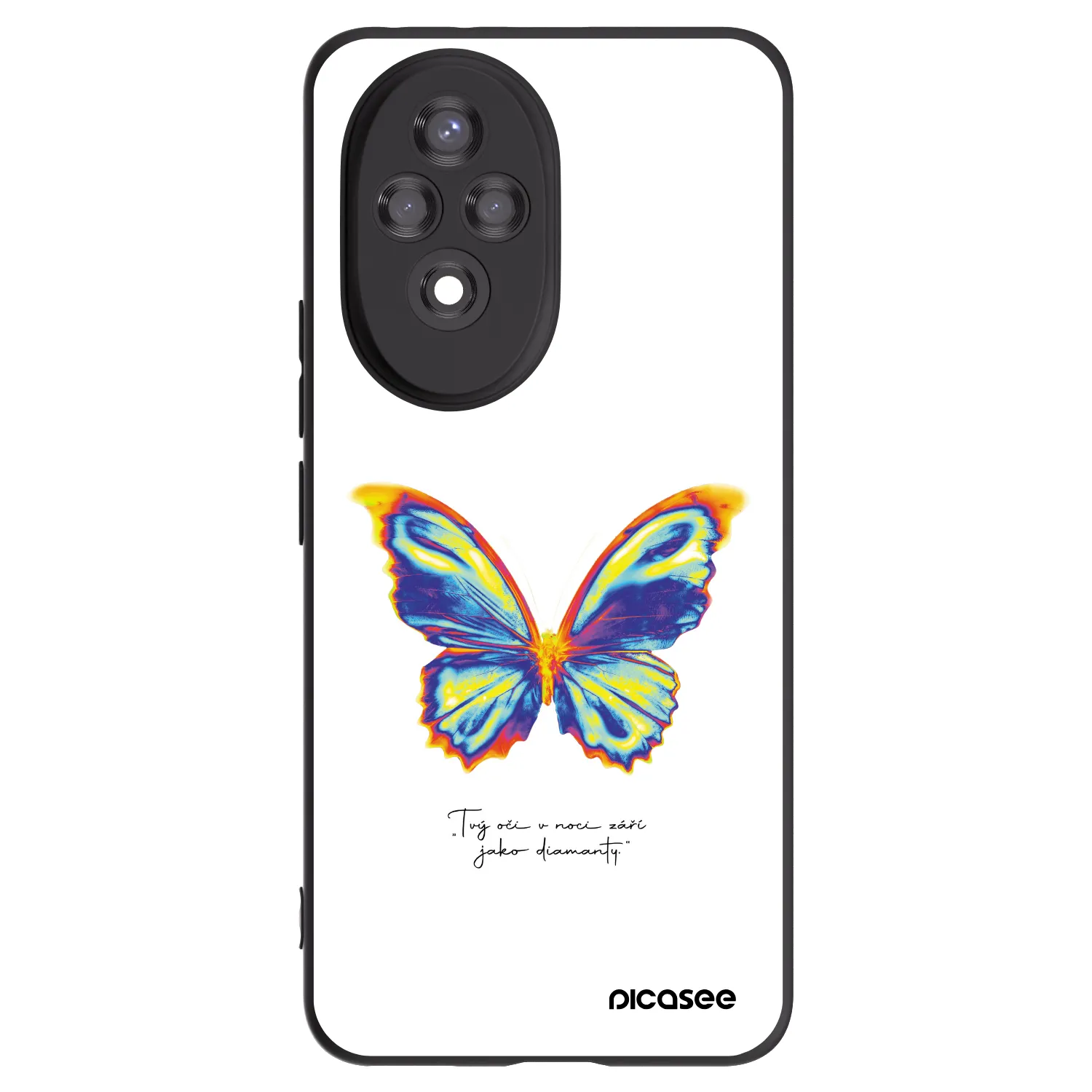 Picasee silikonski črni ovitek za Honor 200 5G - Diamanty White