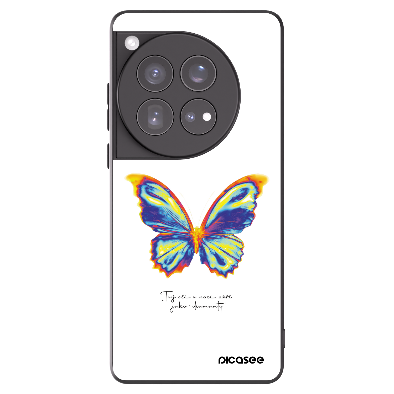 Picasee silikonski črni ovitek za OnePlus 12 5G - Diamanty White