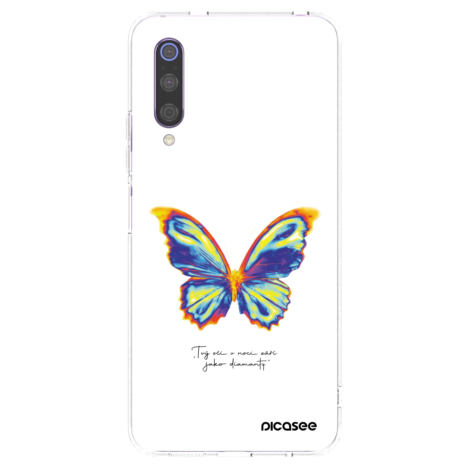 Picasee silikonski prozorni ovitek za Xiaomi Mi 9 - Diamanty White