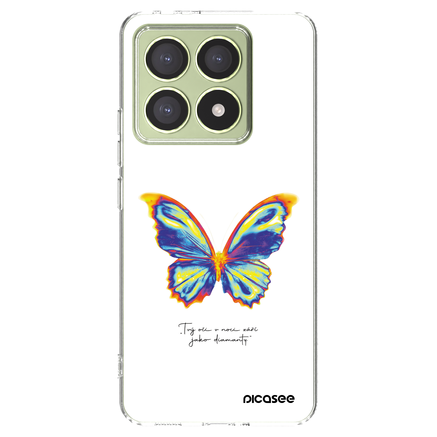 Picasee silikonski prozorni ovitek za Xiaomi 14T - Diamanty White
