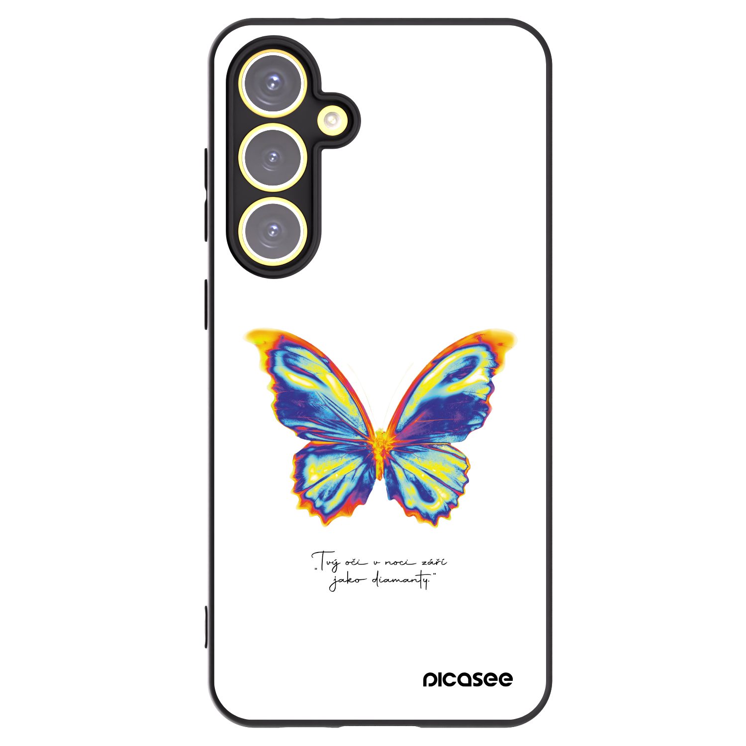 Picasee silikonski črni ovitek za Samsung Galaxy S24 FE S721B - Diamanty White