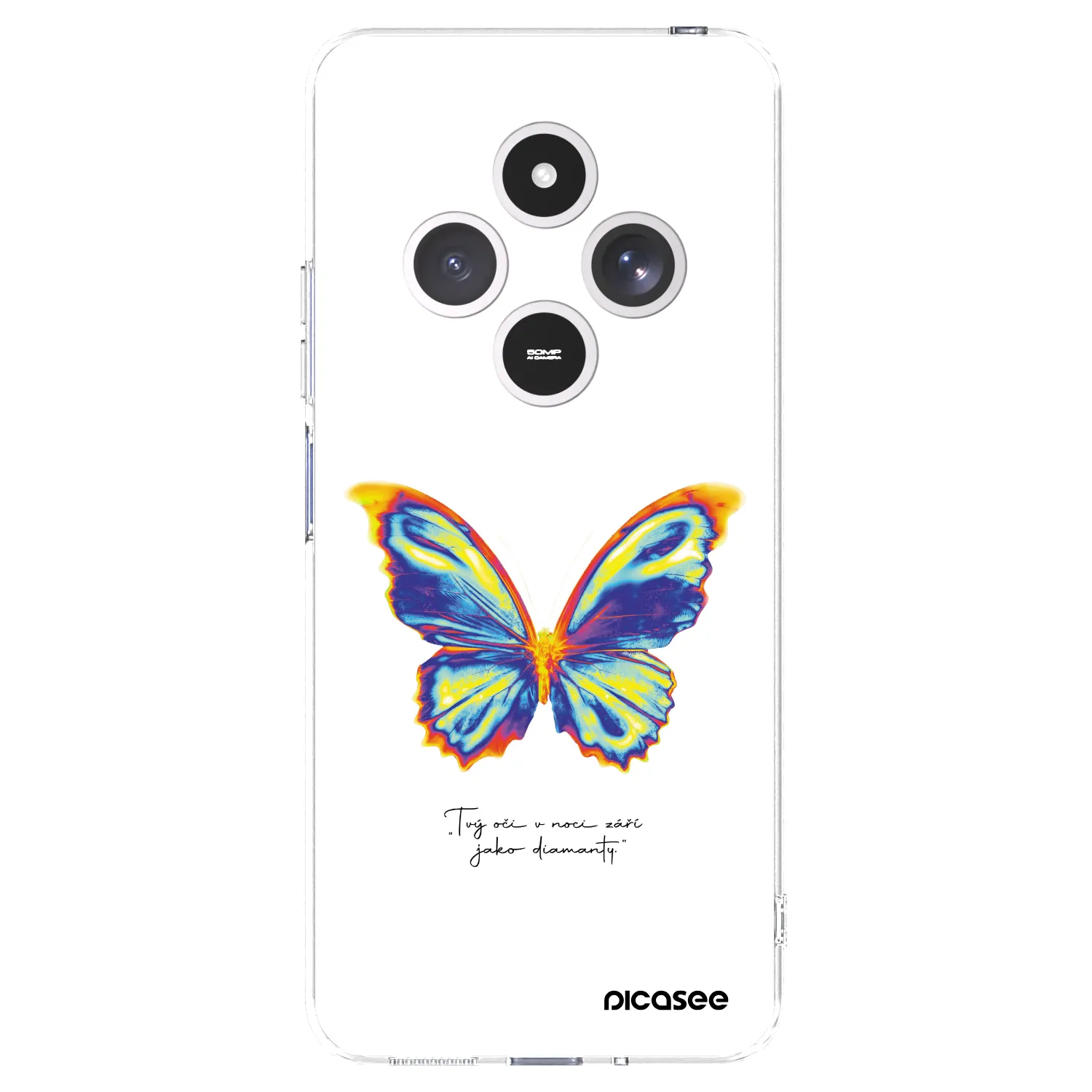 Picasee silikonski prozorni ovitek za Xiaomi Redmi 14C - Diamanty White