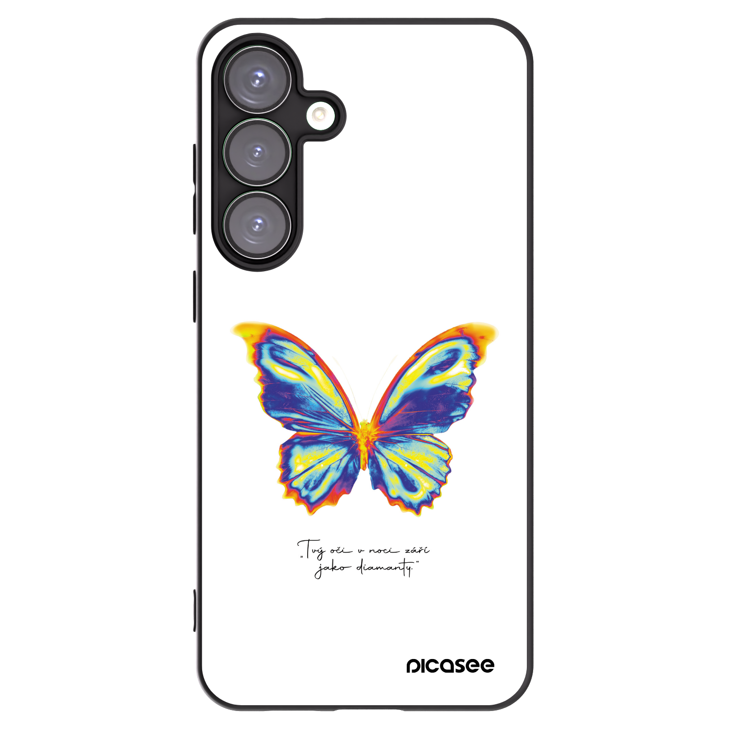 Picasee silikonski črni ovitek za Samsung Galaxy S25+ 5G - Diamanty White