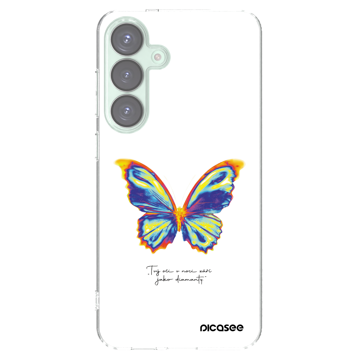 Picasee silikonski prozorni ovitek za Samsung Galaxy S25+ 5G - Diamanty White