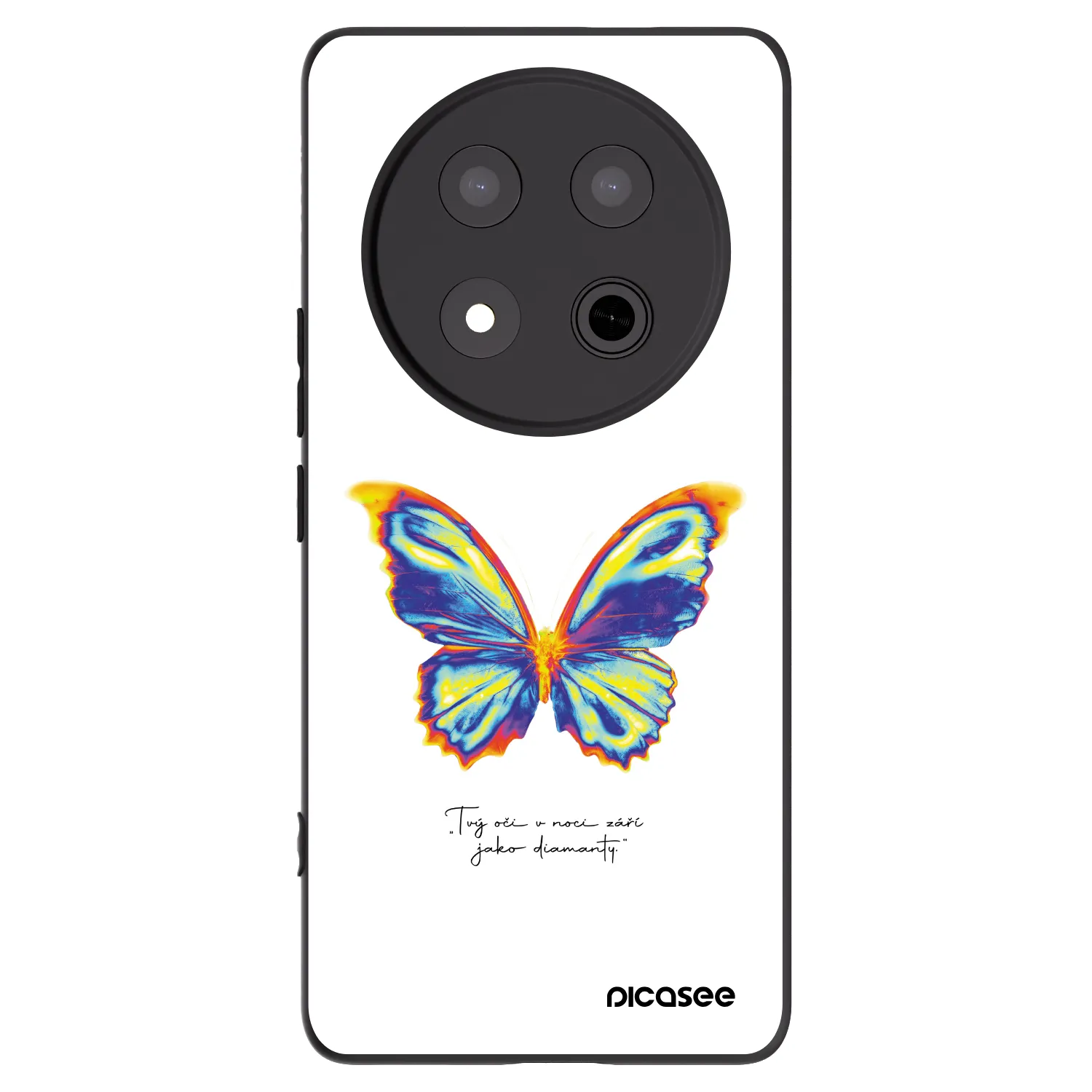Picasee silikonski črni ovitek za Honor Magic7 Lite 5G - Diamanty White