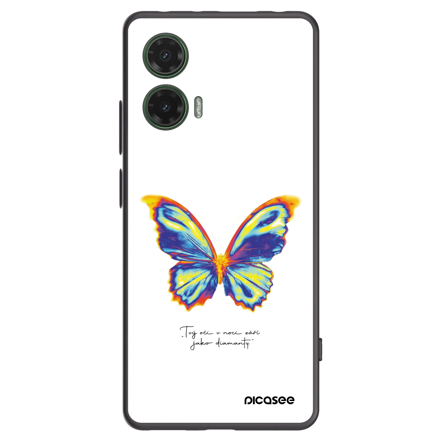 Picasee silikonski črni ovitek za Motorola Moto G35 5G - Diamanty White