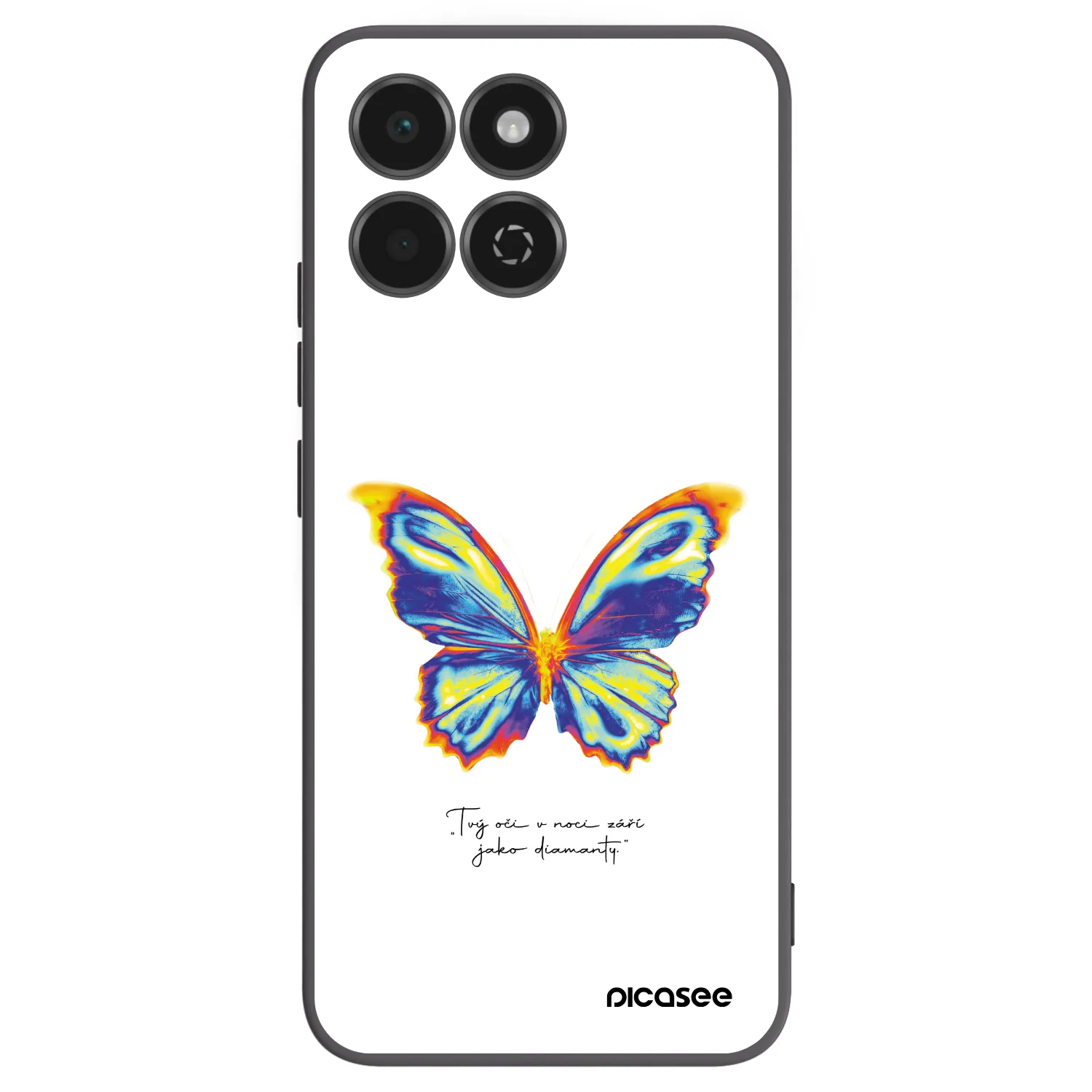 Picasee silikonski črni ovitek za Honor 200 Smart 5G - Diamanty White