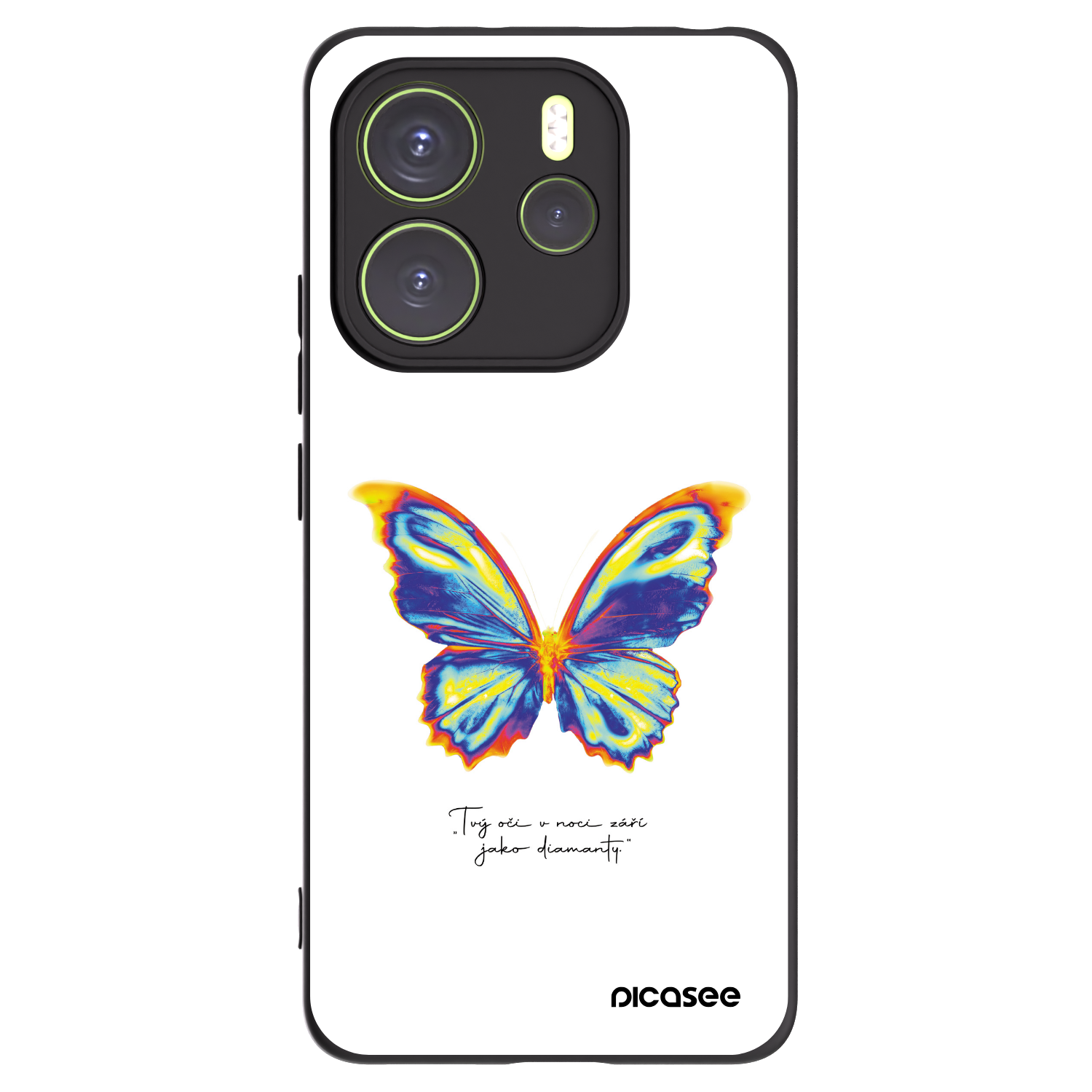 Picasee silikonski črni ovitek za Xiaomi Redmi Note 14 4G - Diamanty White
