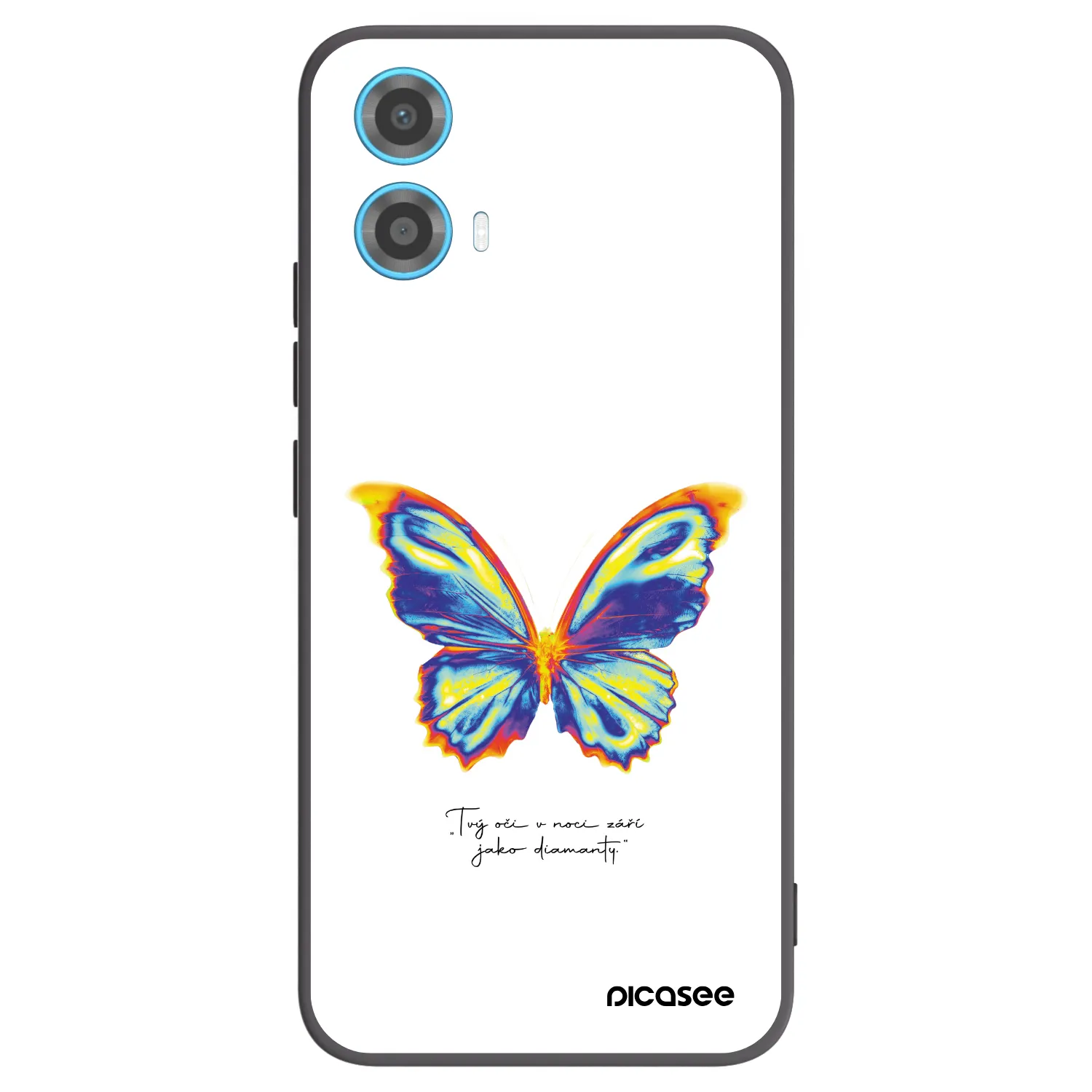 Picasee silikonski črni ovitek za Motorola Moto G34 5G - Diamanty White