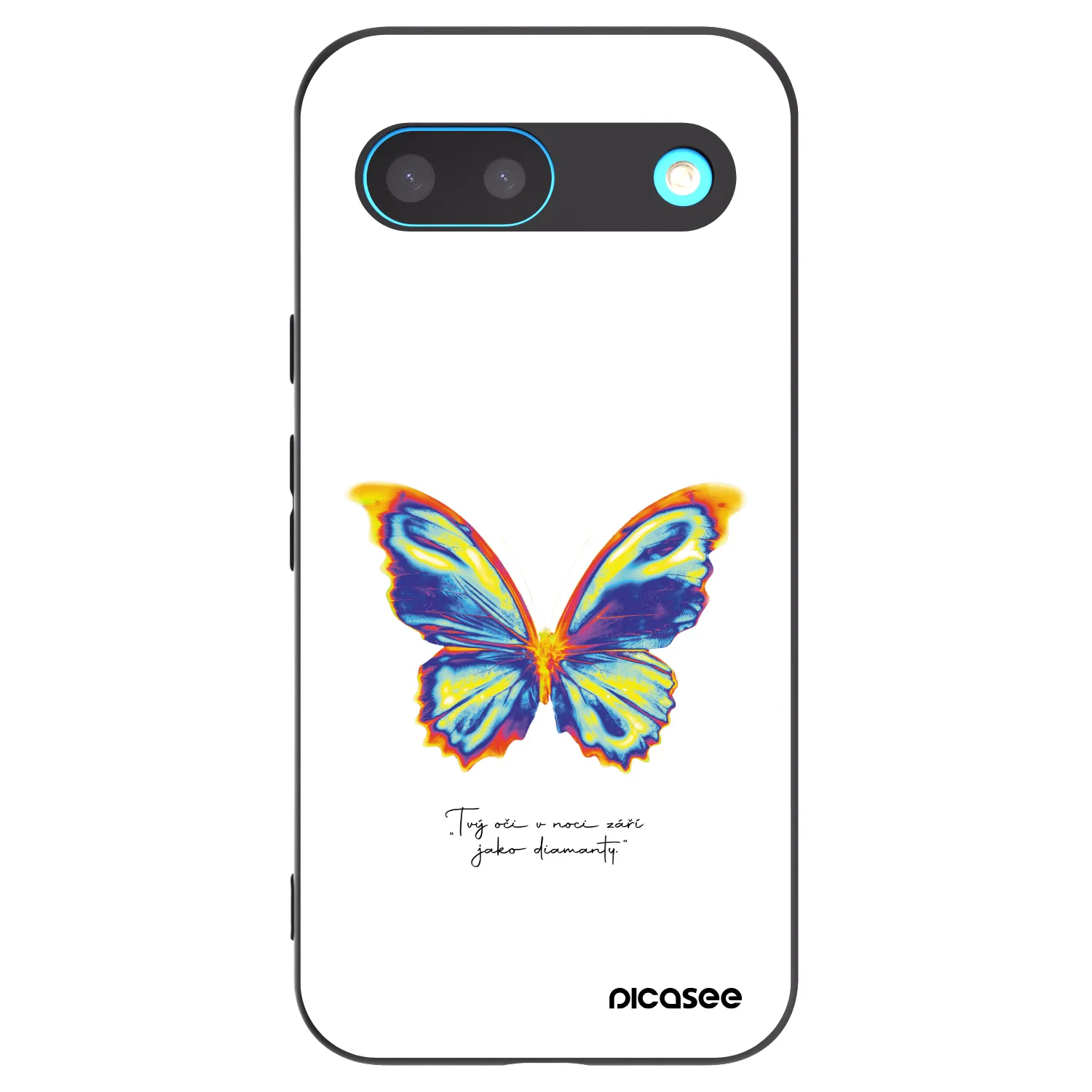 Picasee silikonski črni ovitek za Google Pixel 8 - Diamanty White