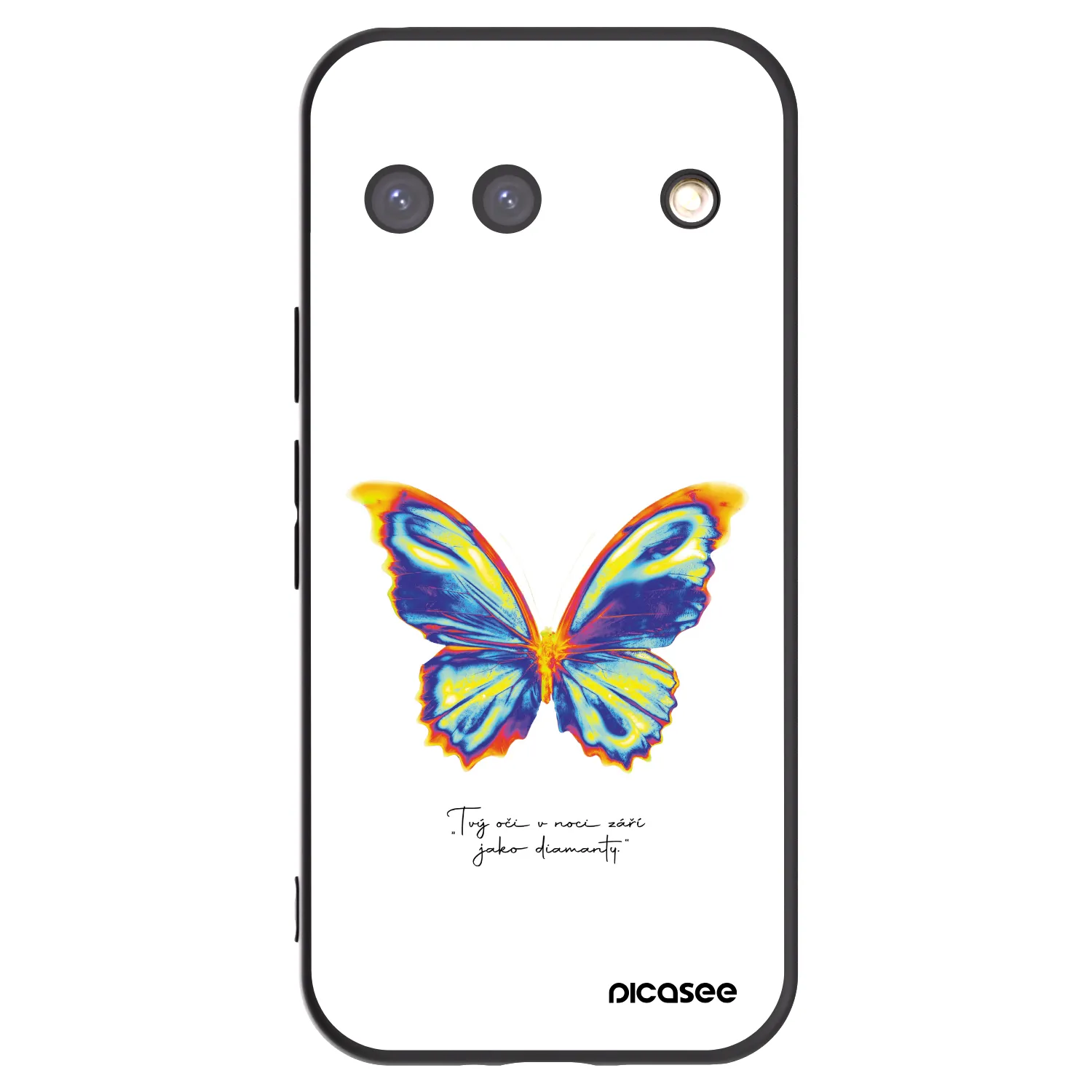 Picasee silikonski črni ovitek za Google Pixel 9 - Diamanty White