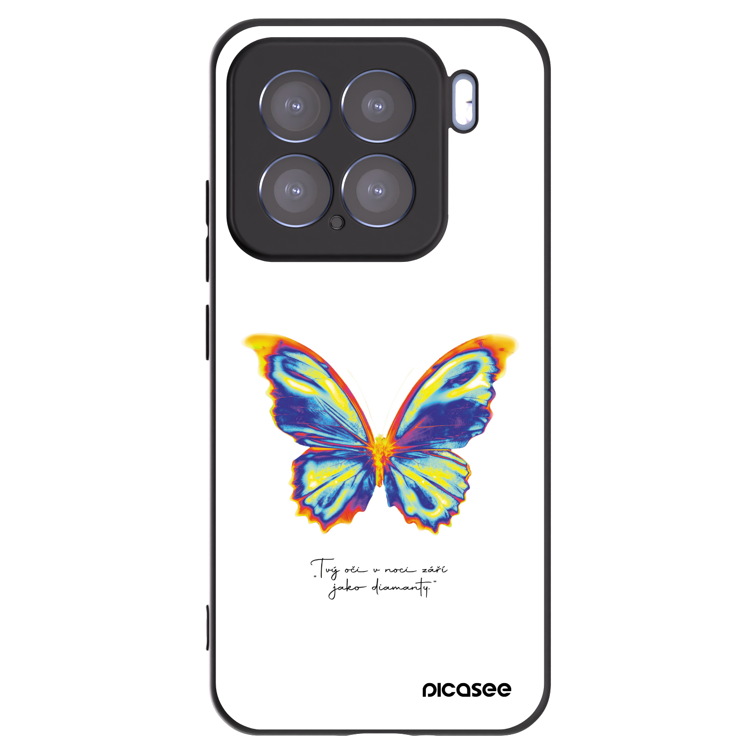 Picasee silikonski črni ovitek za Xiaomi 15 - Diamanty White