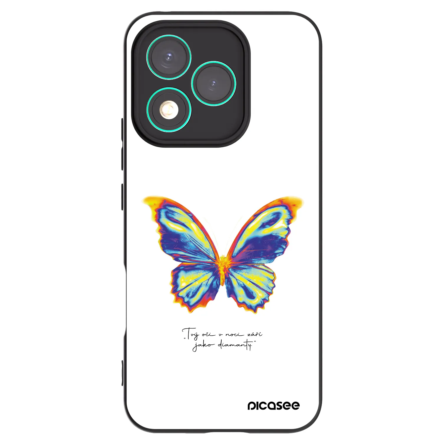 Picasee silikonski črni ovitek za Honor 400 Lite 5G - Diamanty White