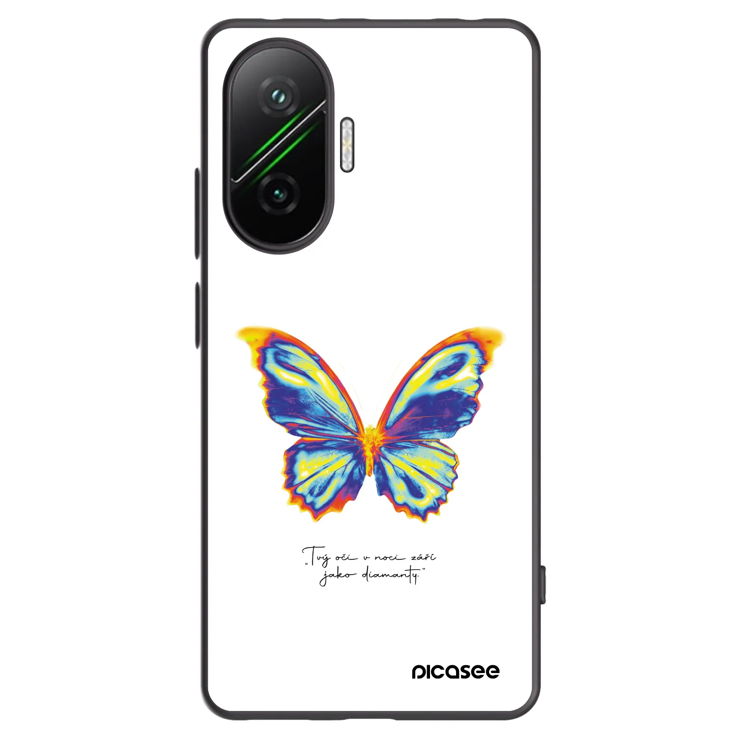 Picasee silikonski črni ovitek za Xiaomi Poco F7 Pro 5G - Diamanty White