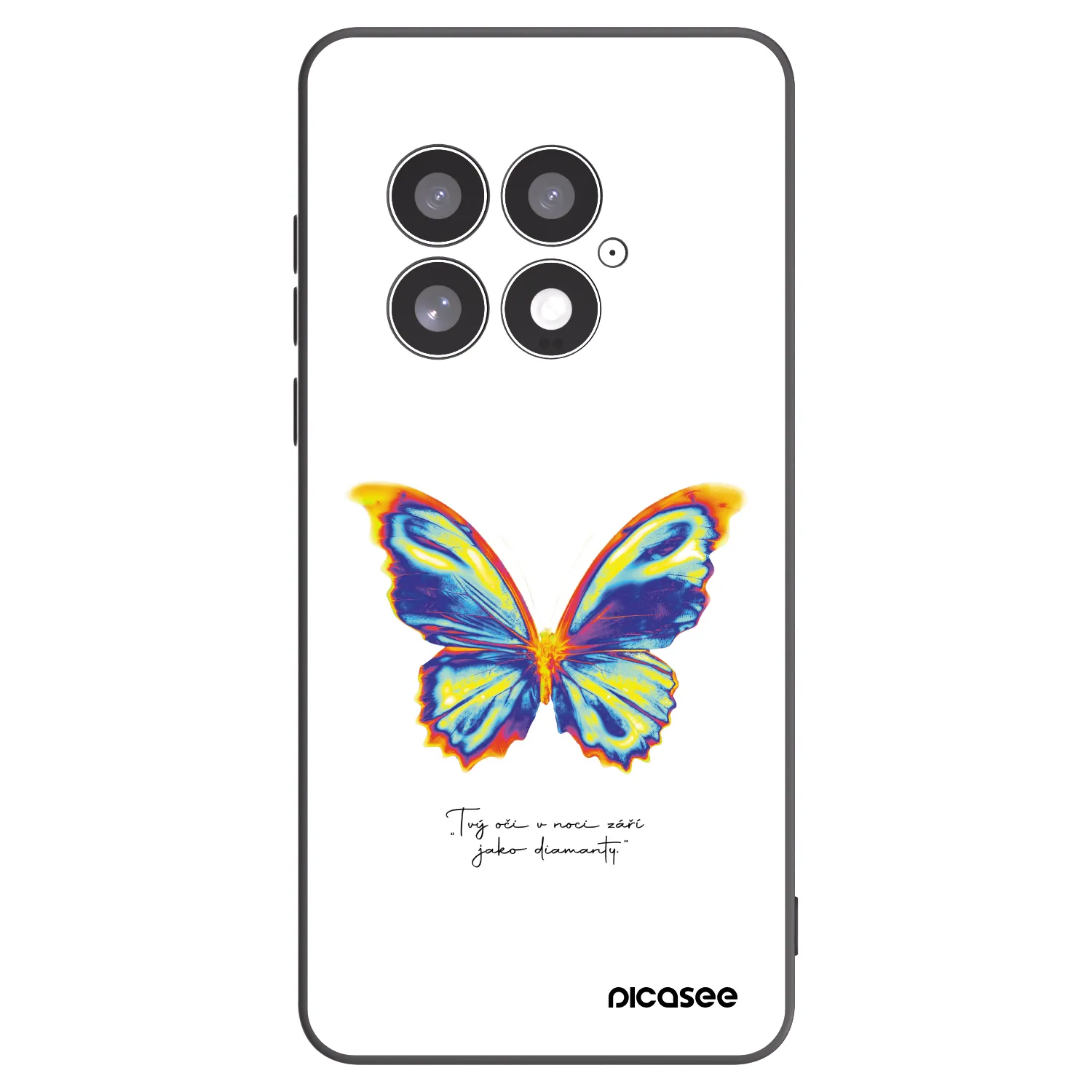 Picasee silikonski črni ovitek za OnePlus 13 5G - Diamanty White