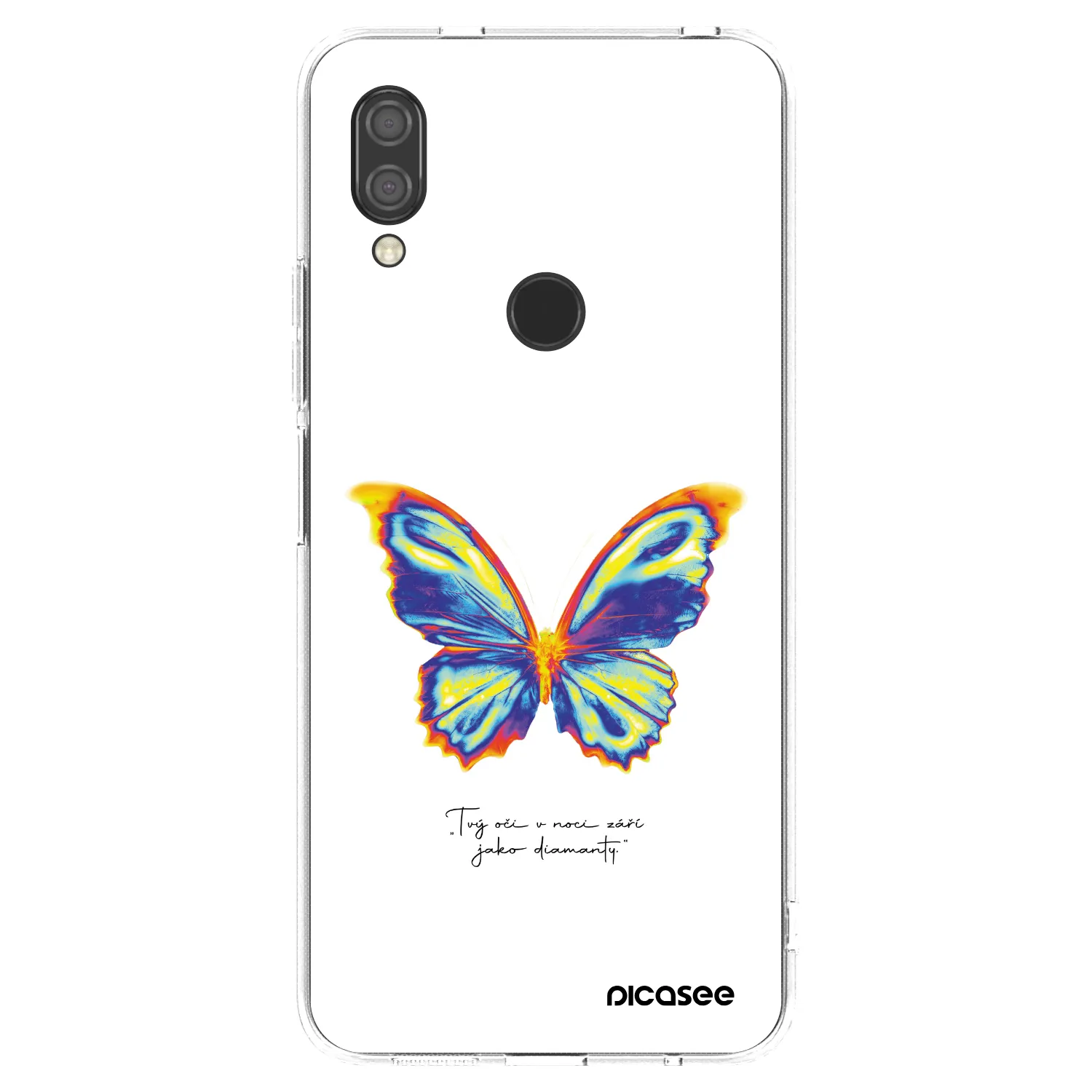 Picasee silikonski prozorni ovitek za Xiaomi Redmi 7 - Diamanty White