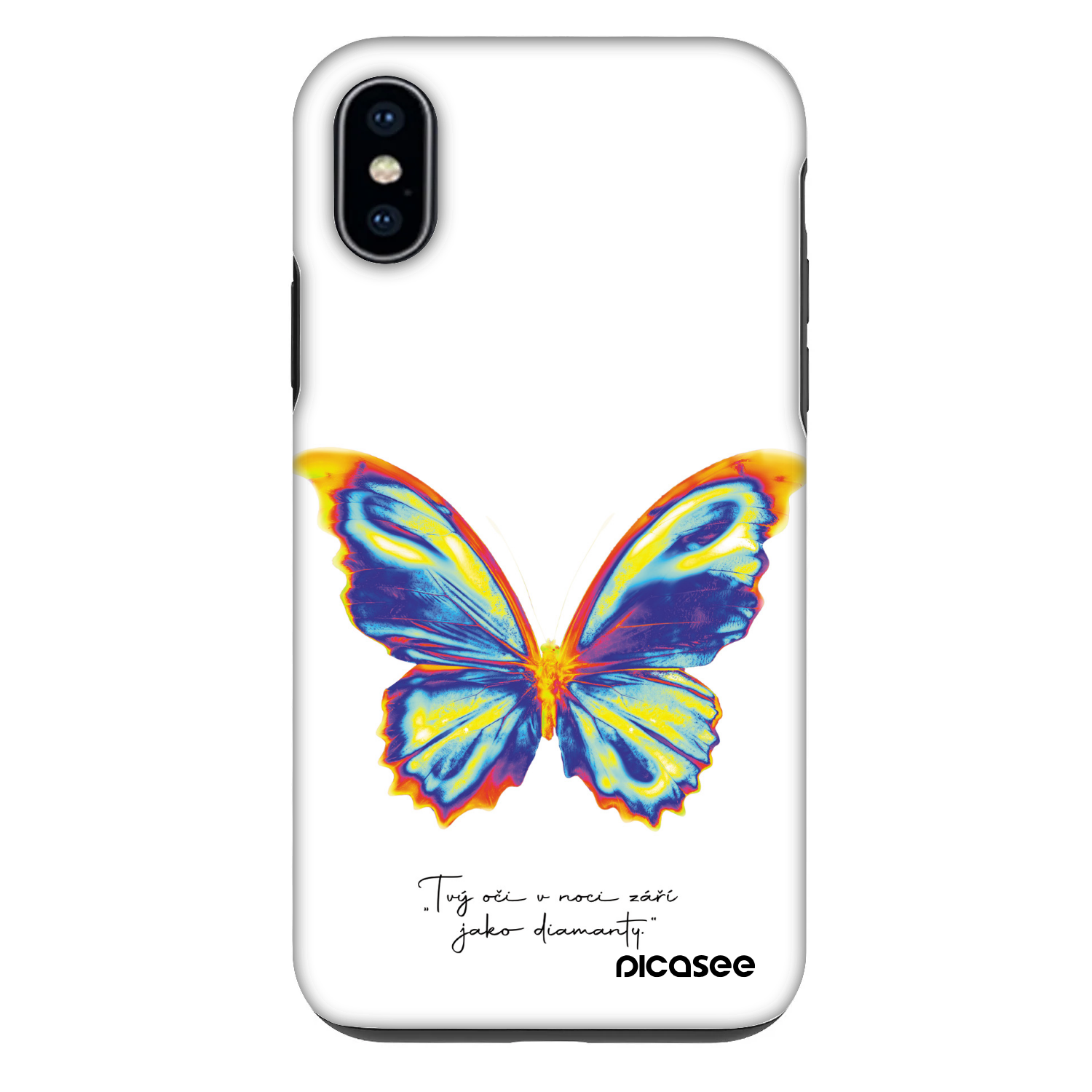 Picasee Fashion Case za Apple iPhone X/XS - Diamanty White