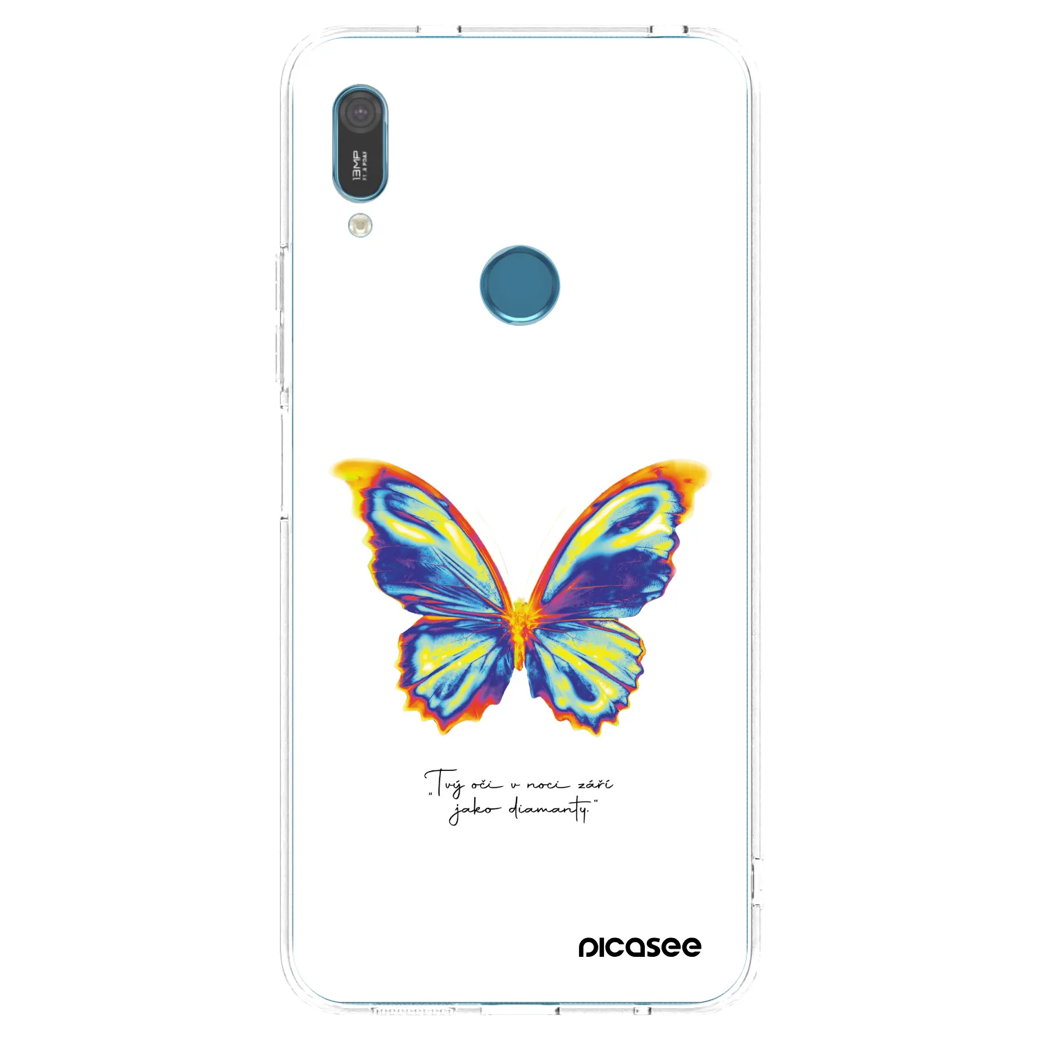 Picasee silikonski prozorni ovitek za Huawei Y6 2019 - Diamanty White