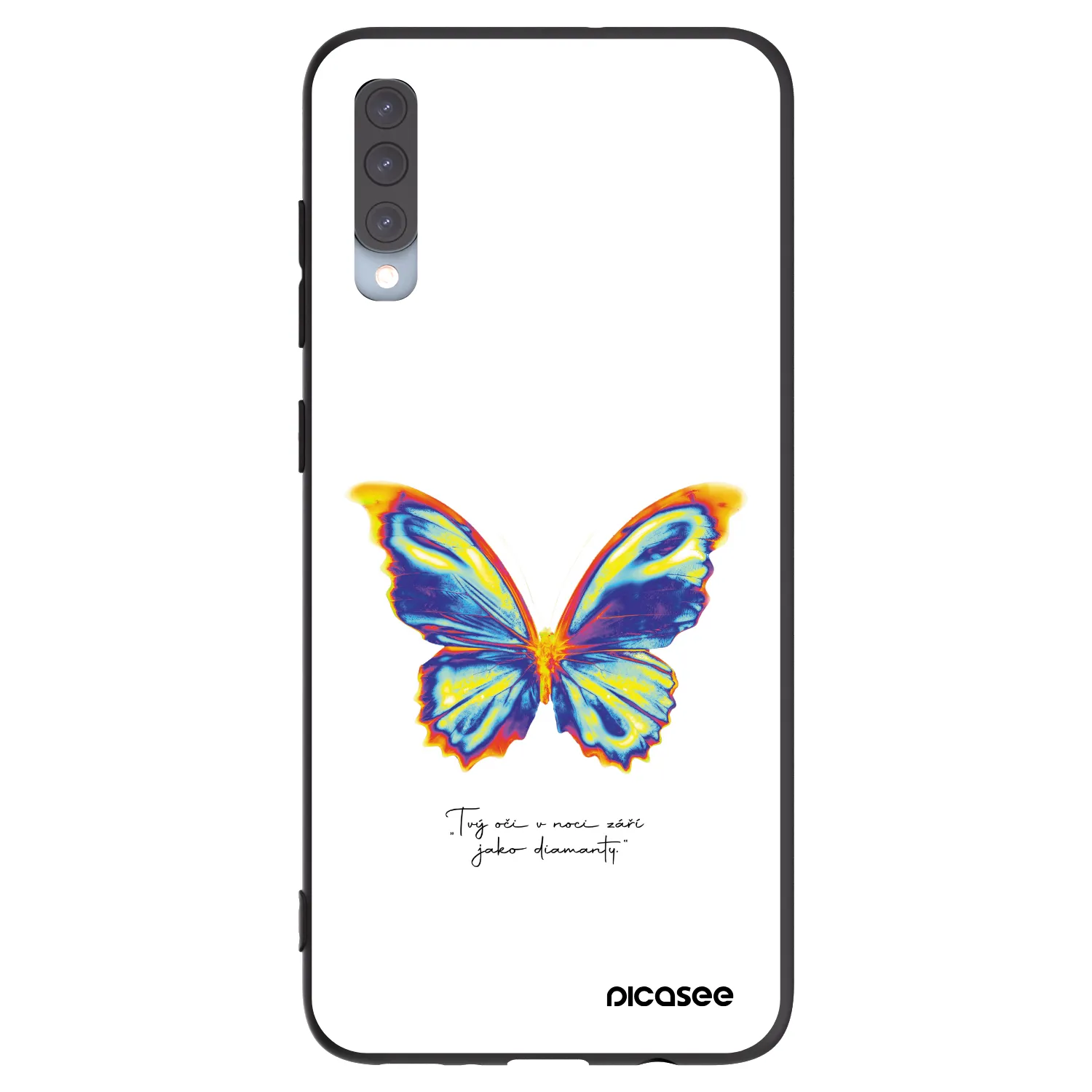 Picasee silikonski črni ovitek za Samsung Galaxy A70 A705F - Diamanty White