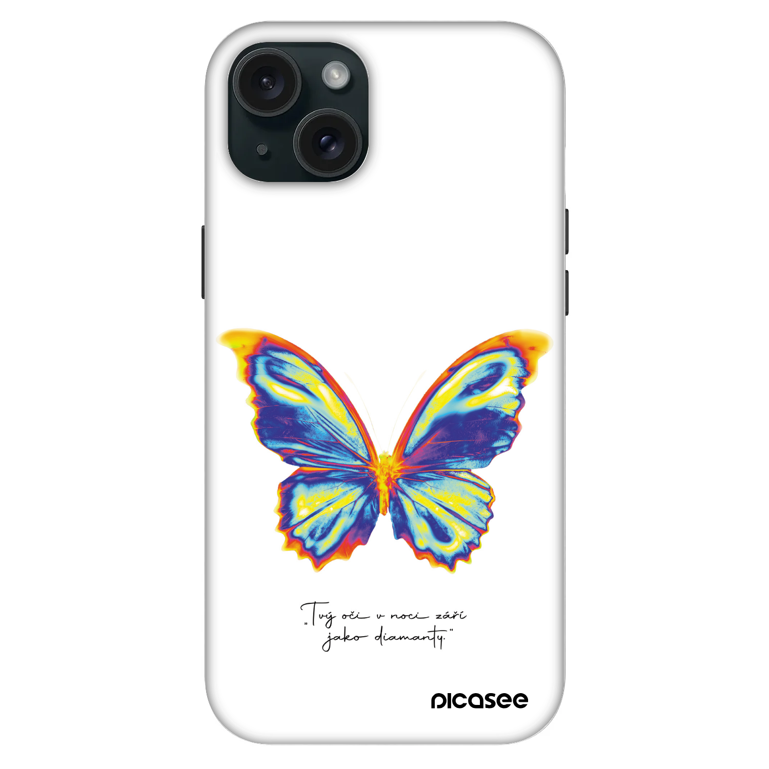 Picasee Fashion Case MagSafe za Apple iPhone 15 Plus - Diamanty White