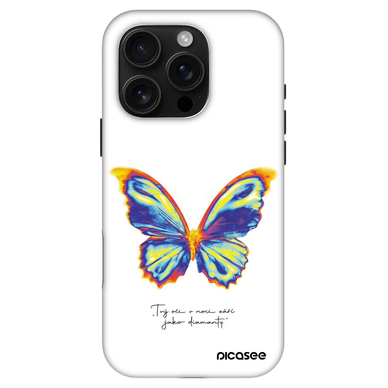 Picasee Fashion Case MagSafe za Apple iPhone 16 Pro - Diamanty White