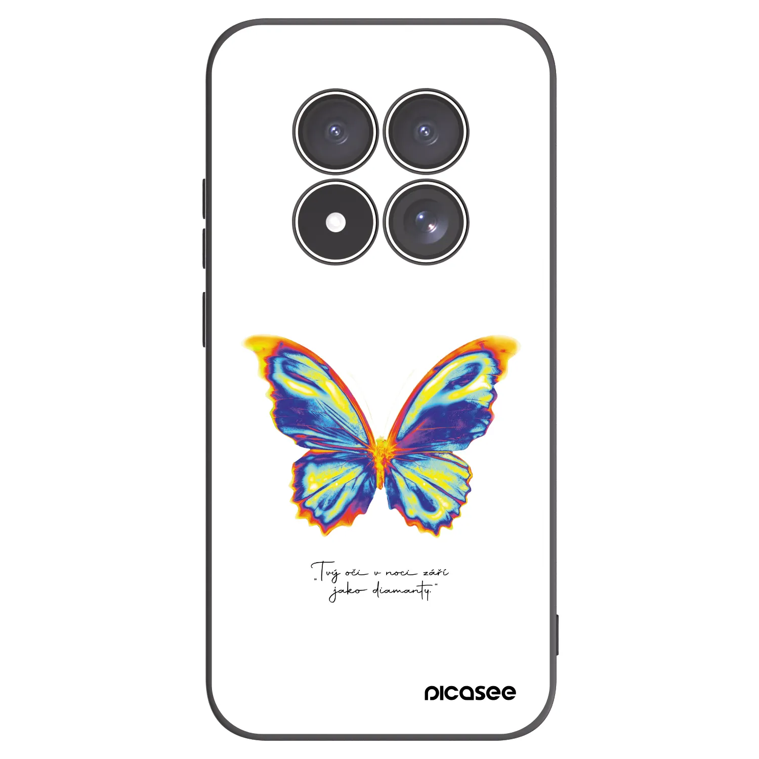 Picasee silikonski črni ovitek za Xiaomi Redmi Note 15 Pro 4G - Diamanty White