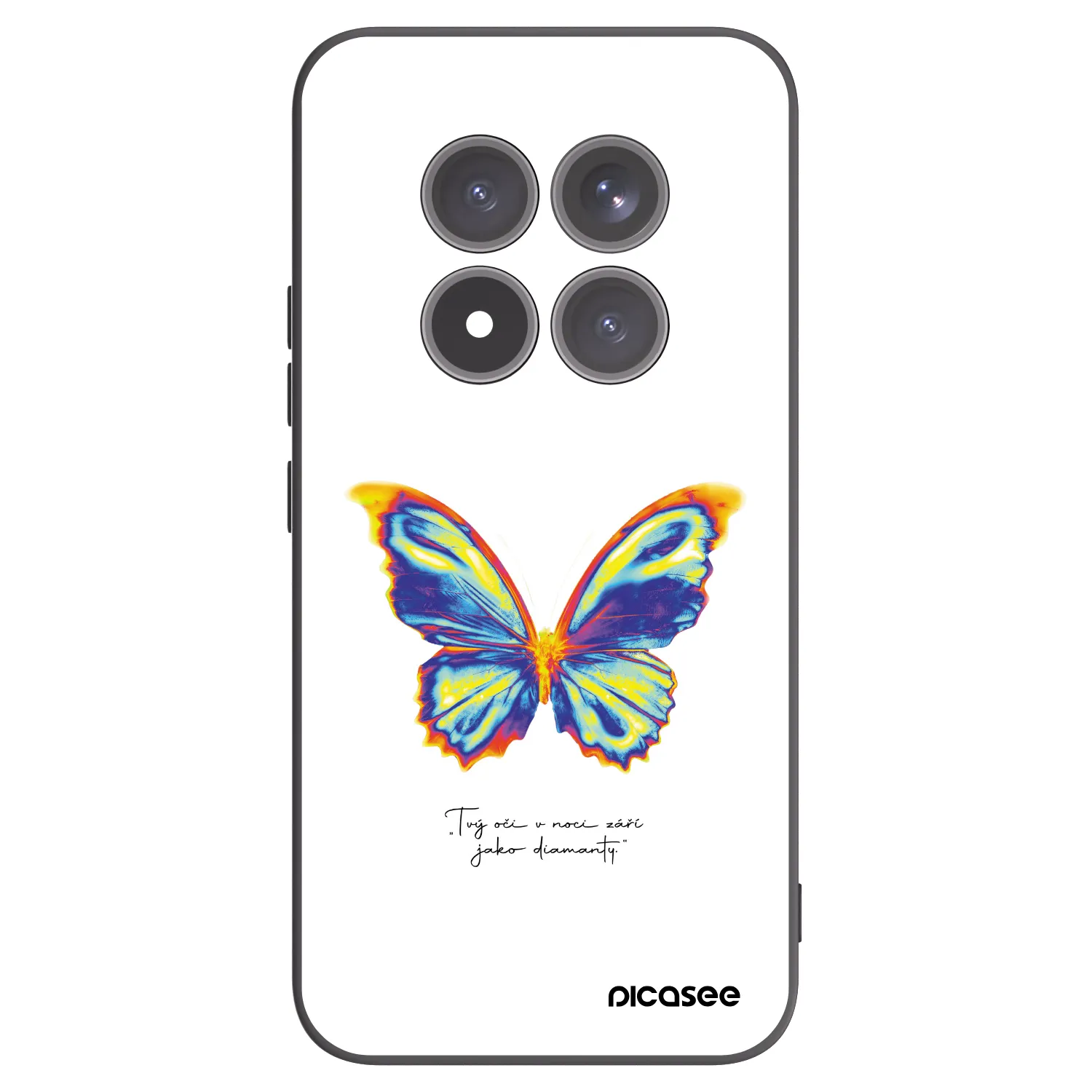 Picasee silikonski črni ovitek za Xiaomi Redmi Note 15 Pro+ - Diamanty White