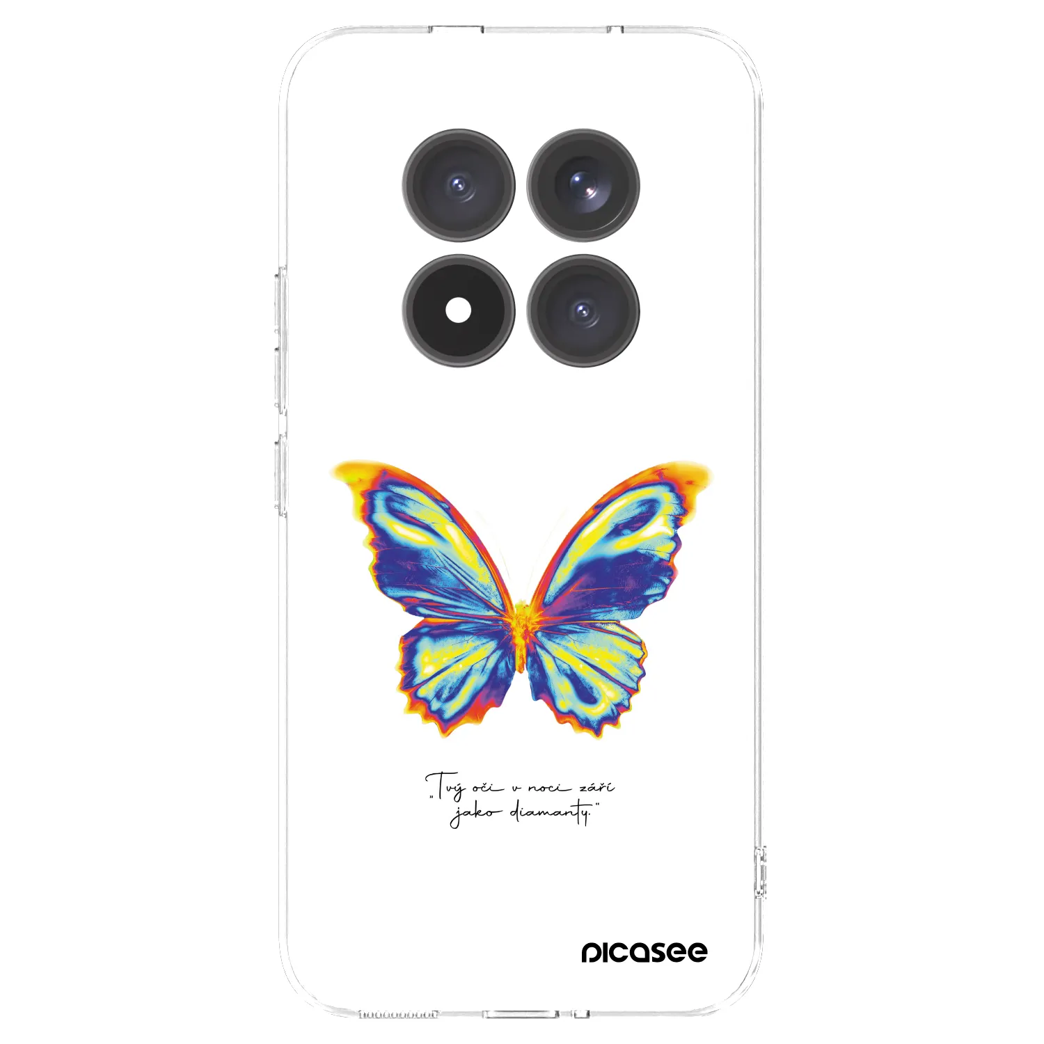 Picasee silikonski prozorni ovitek za Xiaomi Redmi Note 15 Pro+ - Diamanty White