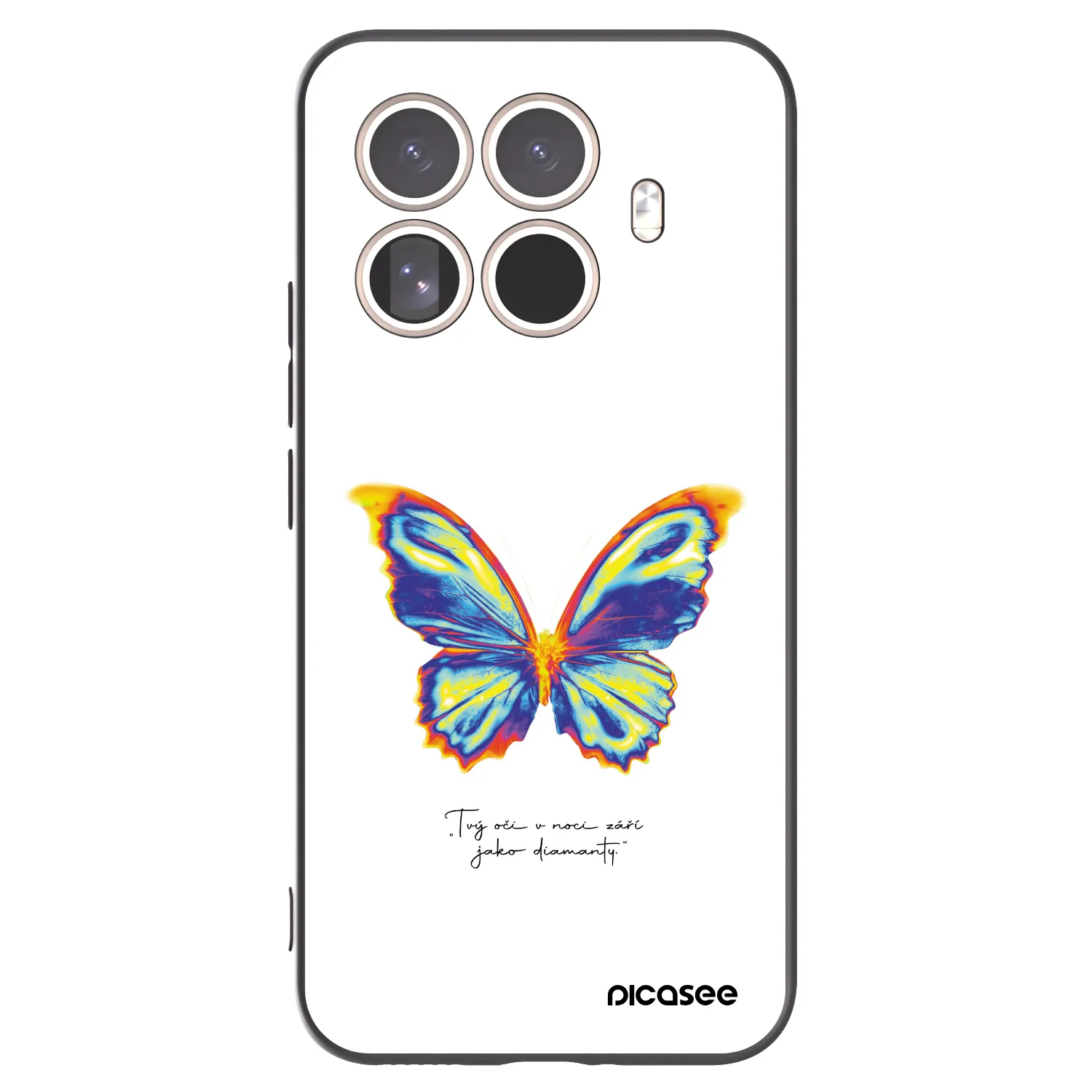Picasee silikonski črni ovitek za Xiaomi 15T Pro - Diamanty White