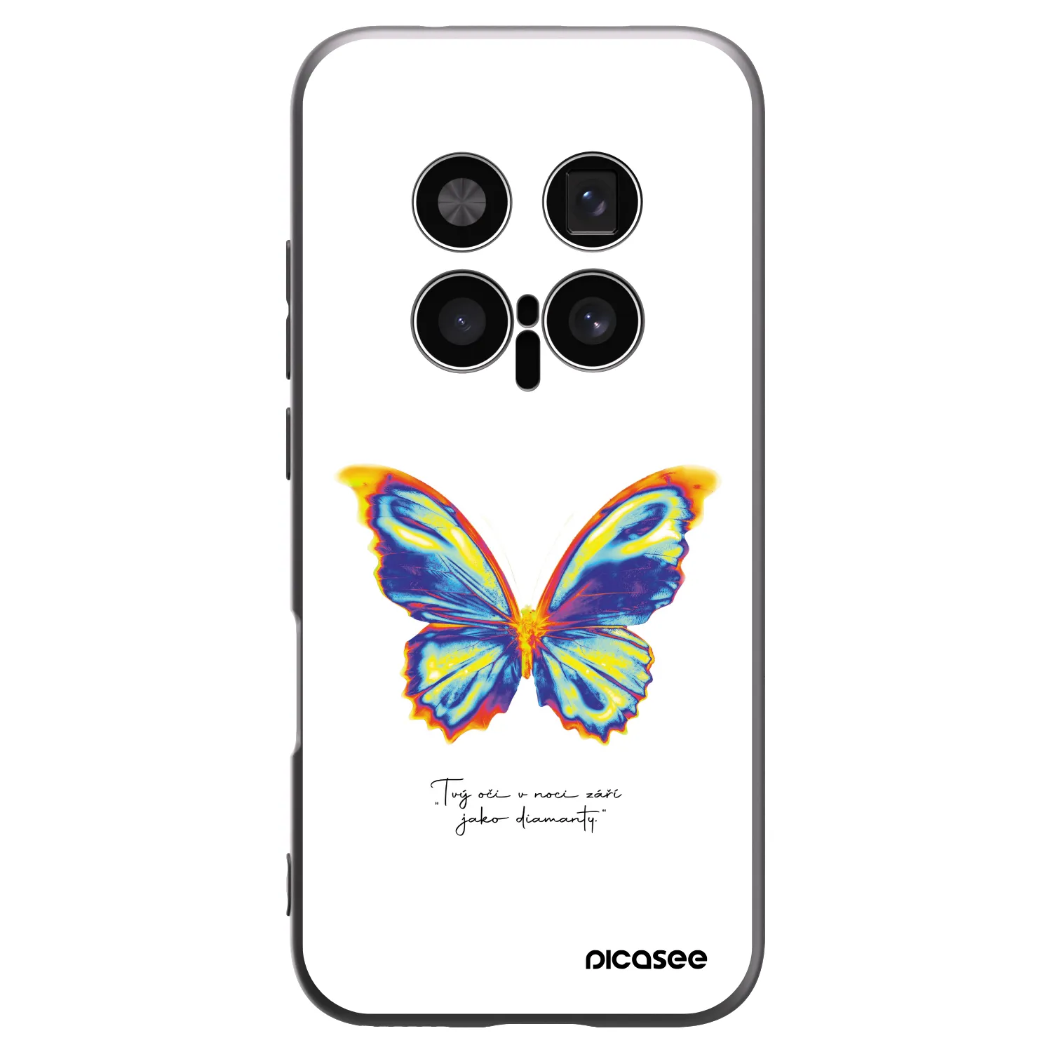 Picasee silikonski črni ovitek za Honor Magic8 Pro 5G - Diamanty White