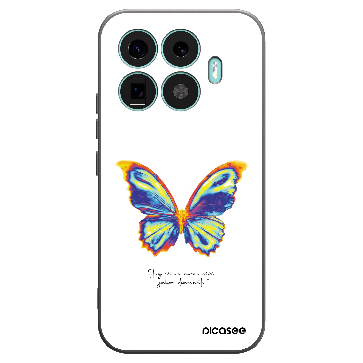 Picasee silikonski črni ovitek za Xiaomi 17T - Diamanty White