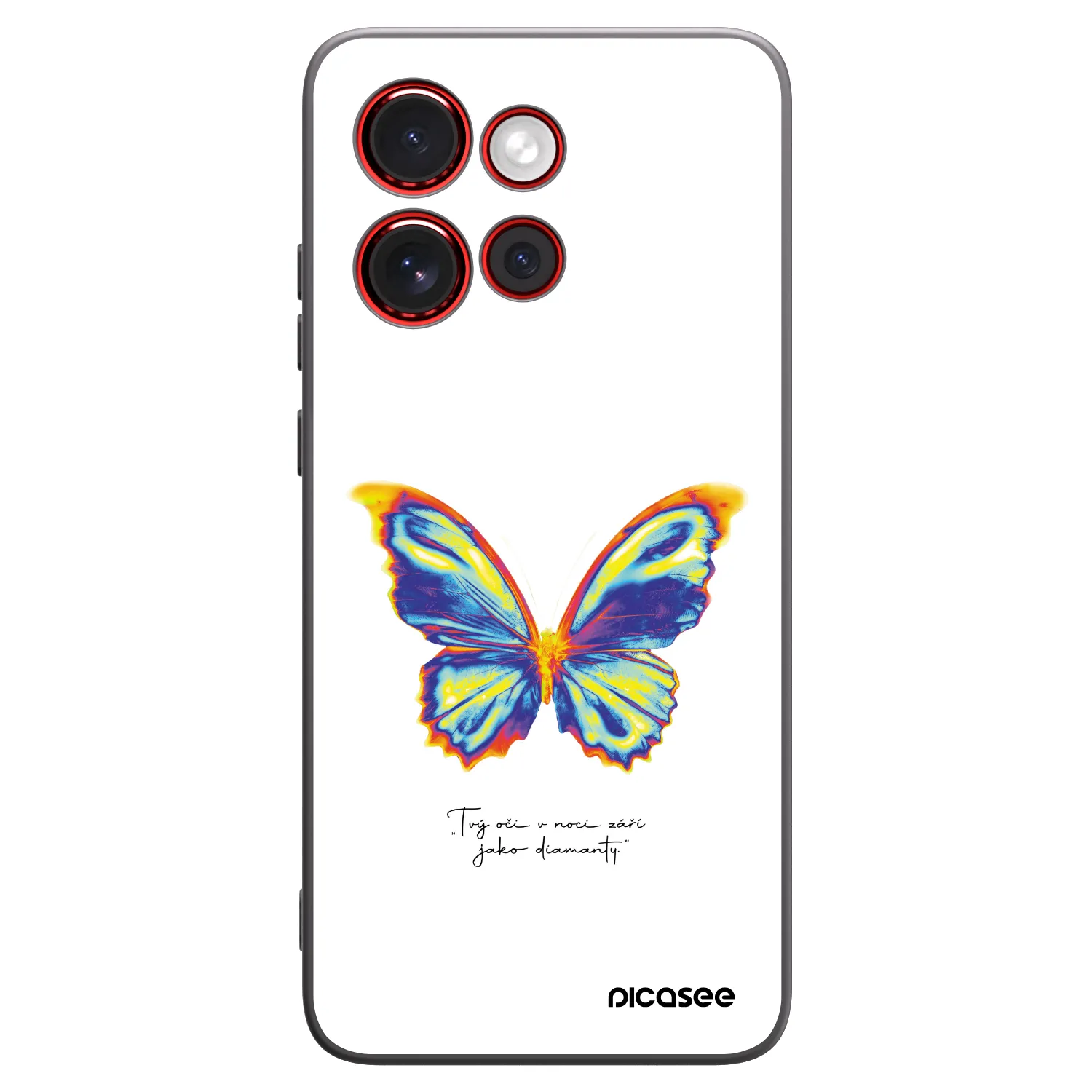 Picasee silikonski črni ovitek za Motorola Edge 60 Neo 5G - Diamanty White
