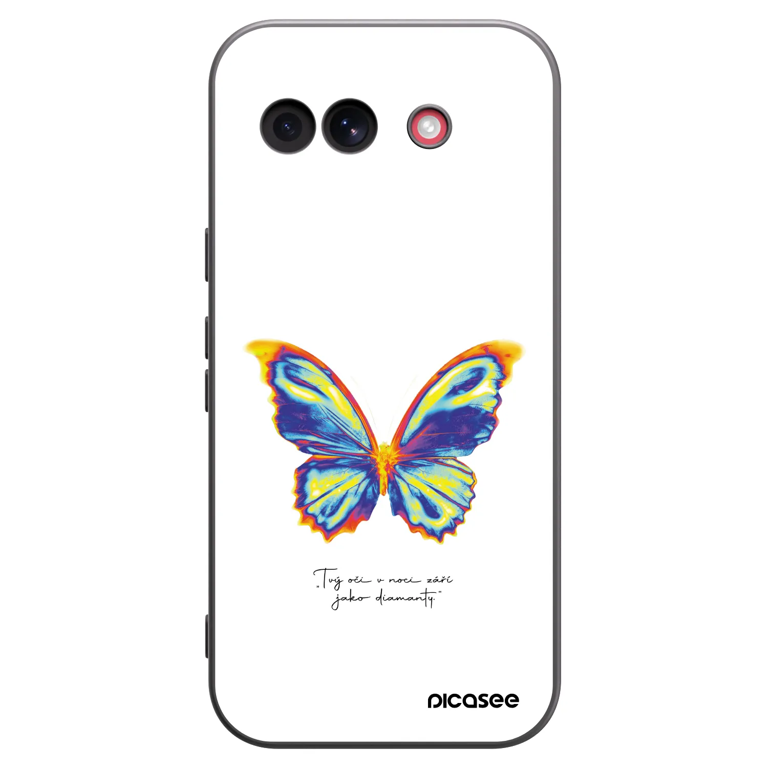Picasee silikonski črni ovitek za Google Pixel 10a - Diamanty White