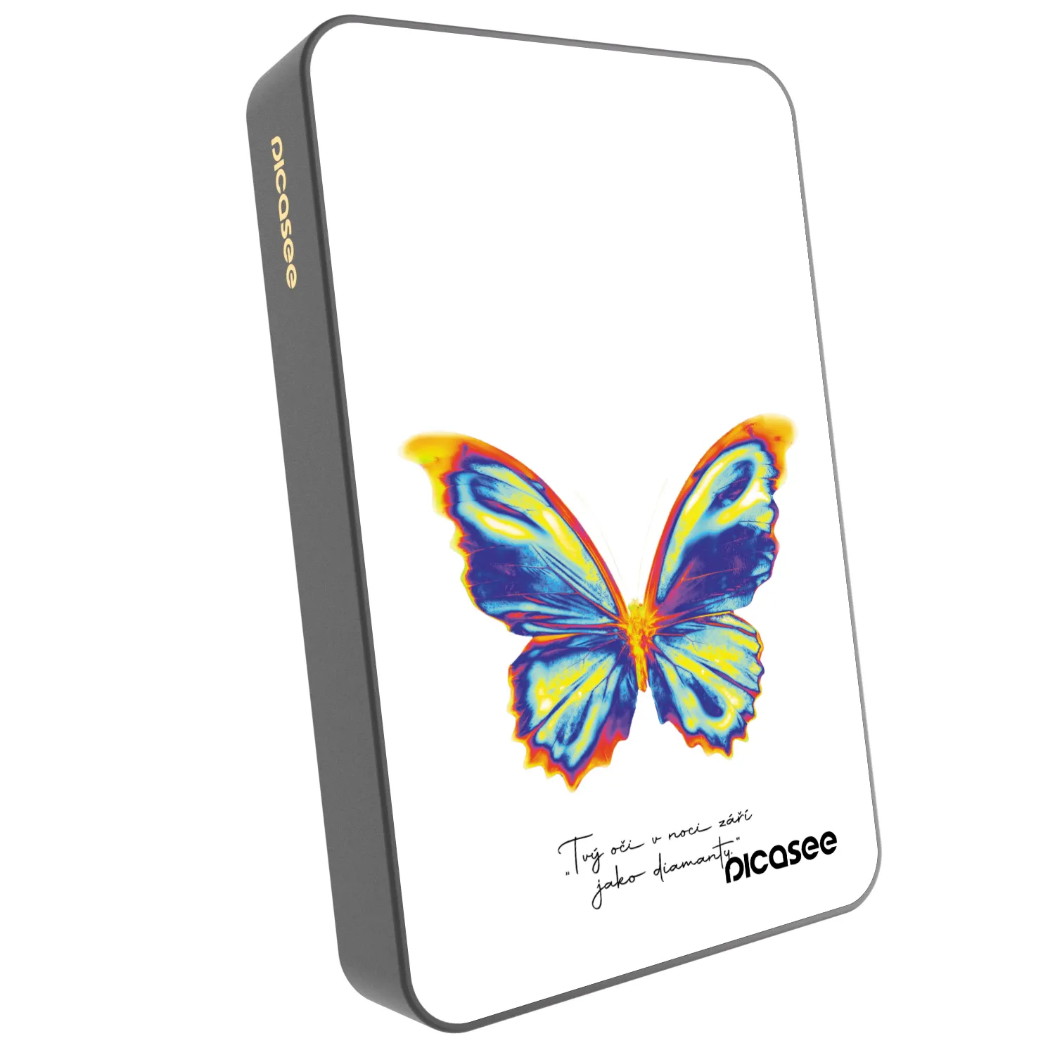 Picasee Prenosna baterija z MagSafe 10 000 mAh Siva - Diamanty White