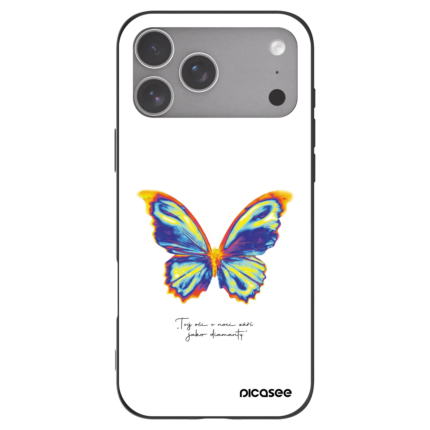 Picasee silikonski črni ovitek za Apple iPhone 18 Pro Max - Diamanty White