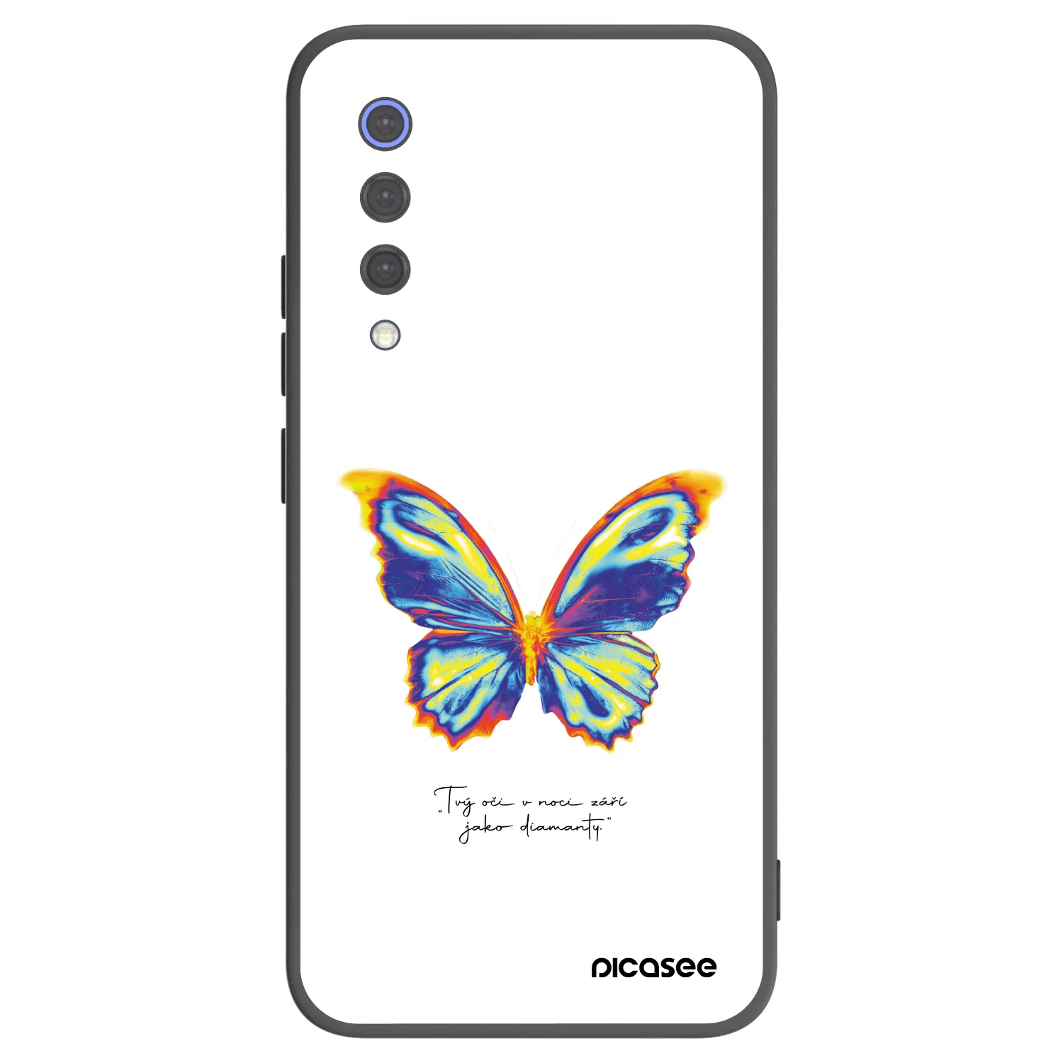 Picasee silikonski črni ovitek za Xiaomi Mi 9 SE - Diamanty White