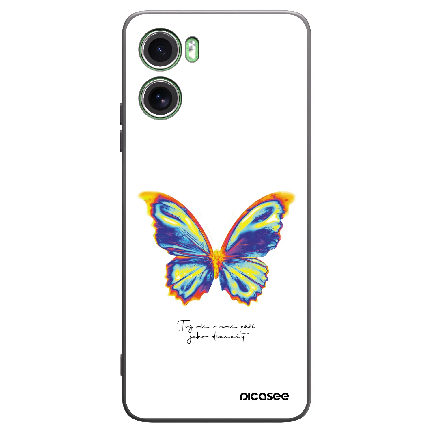 Picasee silikonski črni ovitek za Motorola Moto G06 - Diamanty White