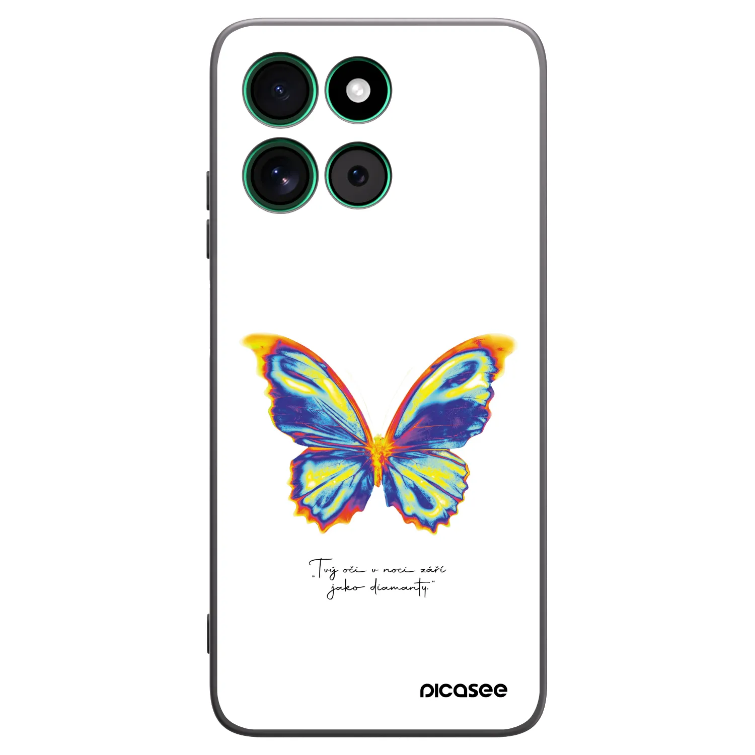 Picasee silikonski črni ovitek za Motorola Moto G57 Power - Diamanty White