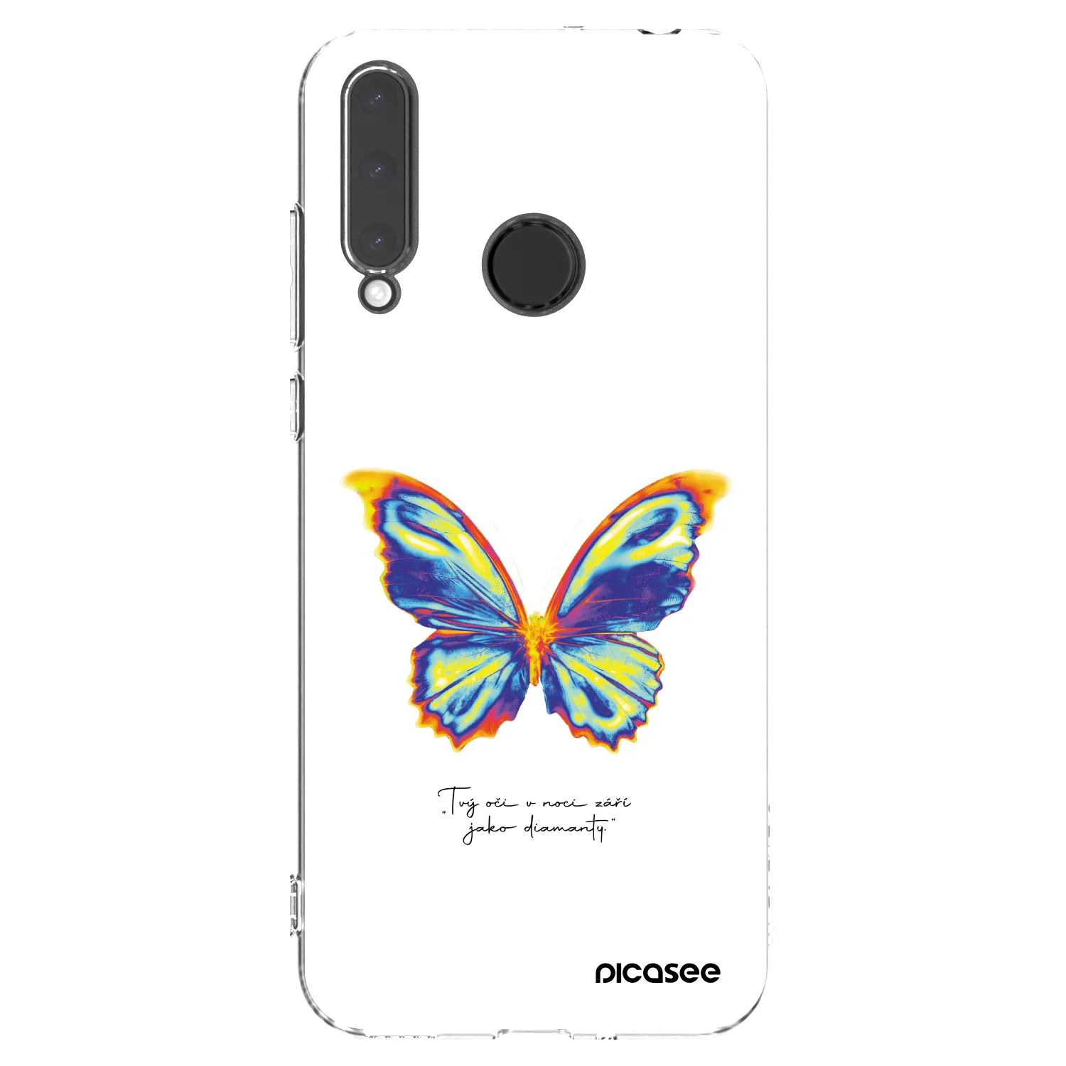 Picasee silikonski prozorni ovitek za Honor 20 Lite - Diamanty White