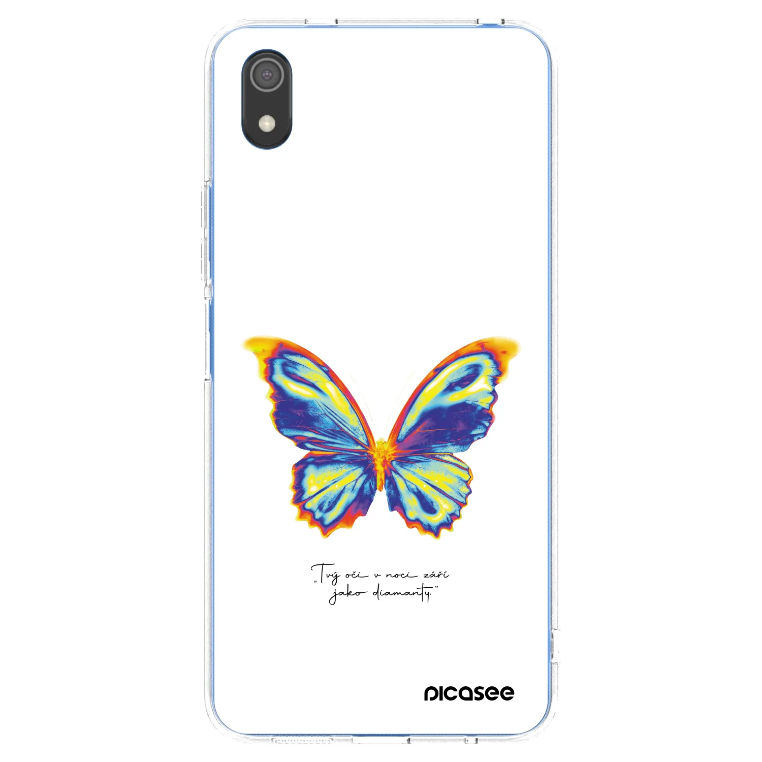 Picasee silikonski prozorni ovitek za Xiaomi Redmi 7A - Diamanty White