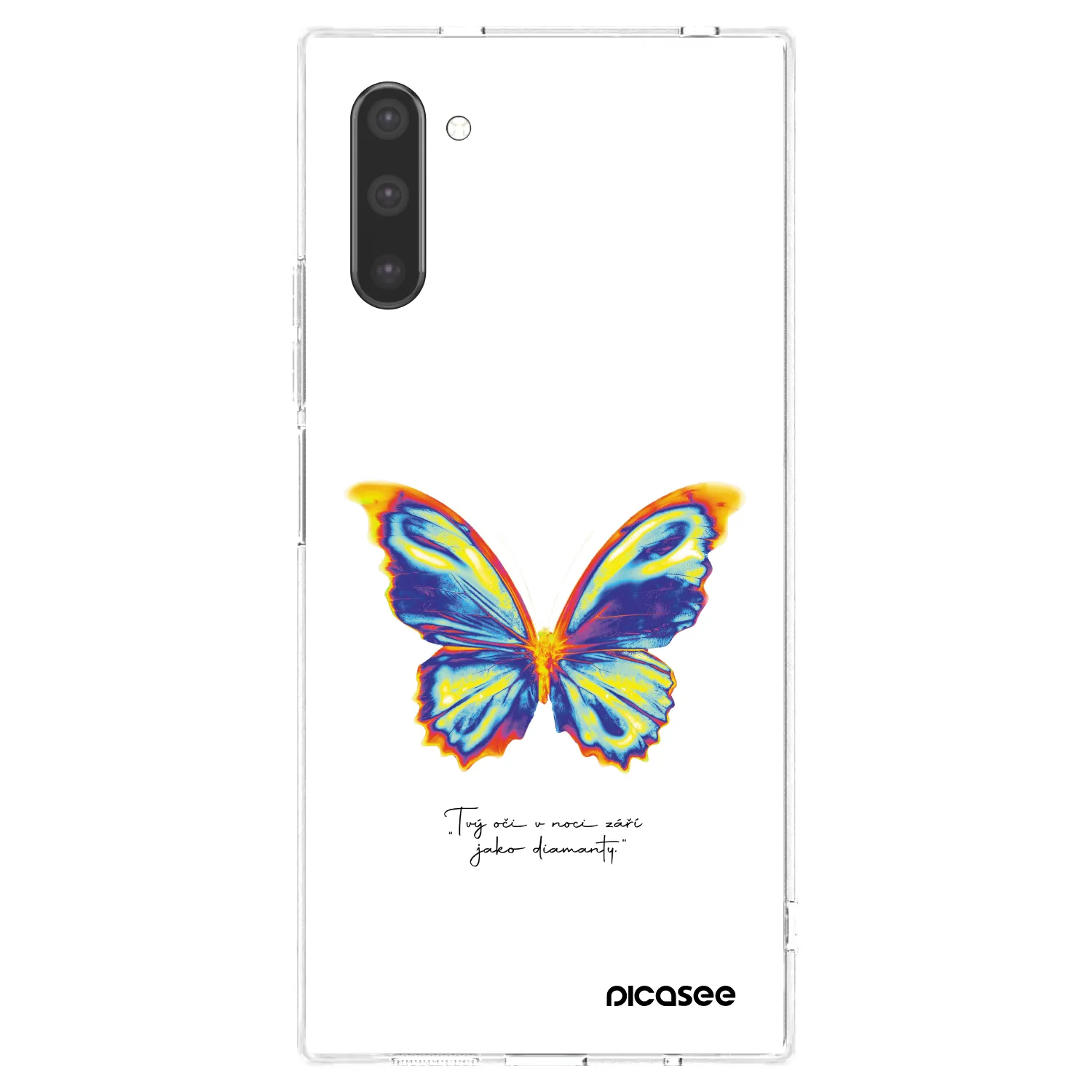 Picasee silikonski prozorni ovitek za Samsung Galaxy Note 10 N970F - Diamanty White
