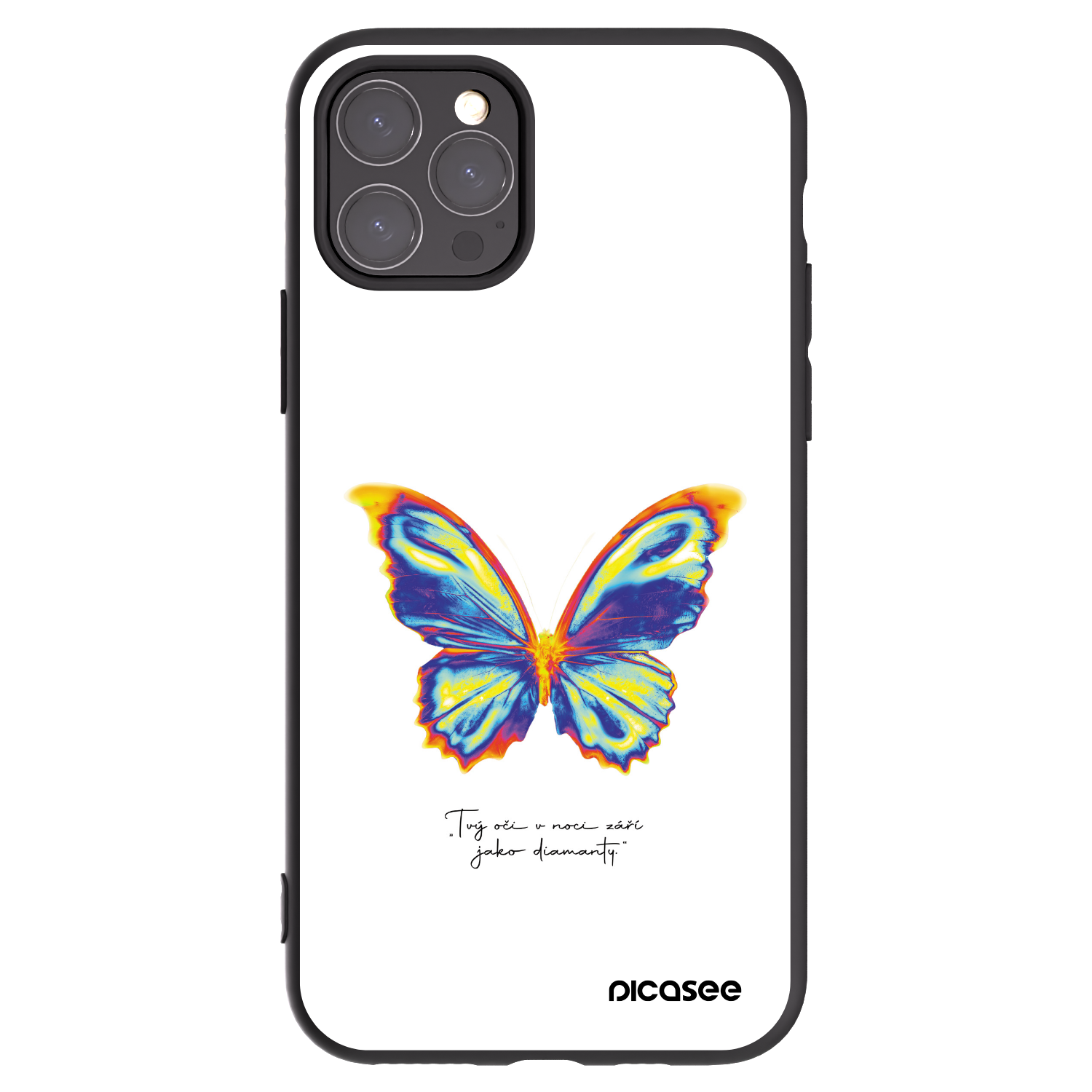 Picasee silikonski črni ovitek za Apple iPhone 11 Pro - Diamanty White