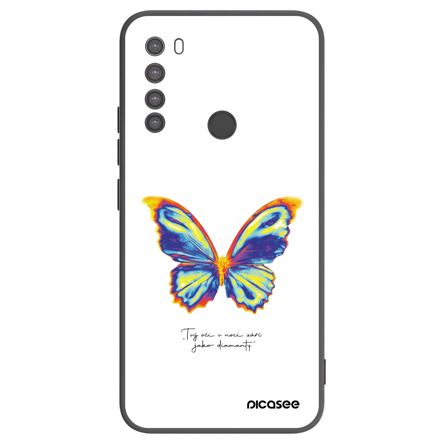 Picasee silikonski črni ovitek za Xiaomi Redmi Note 8 - Diamanty White