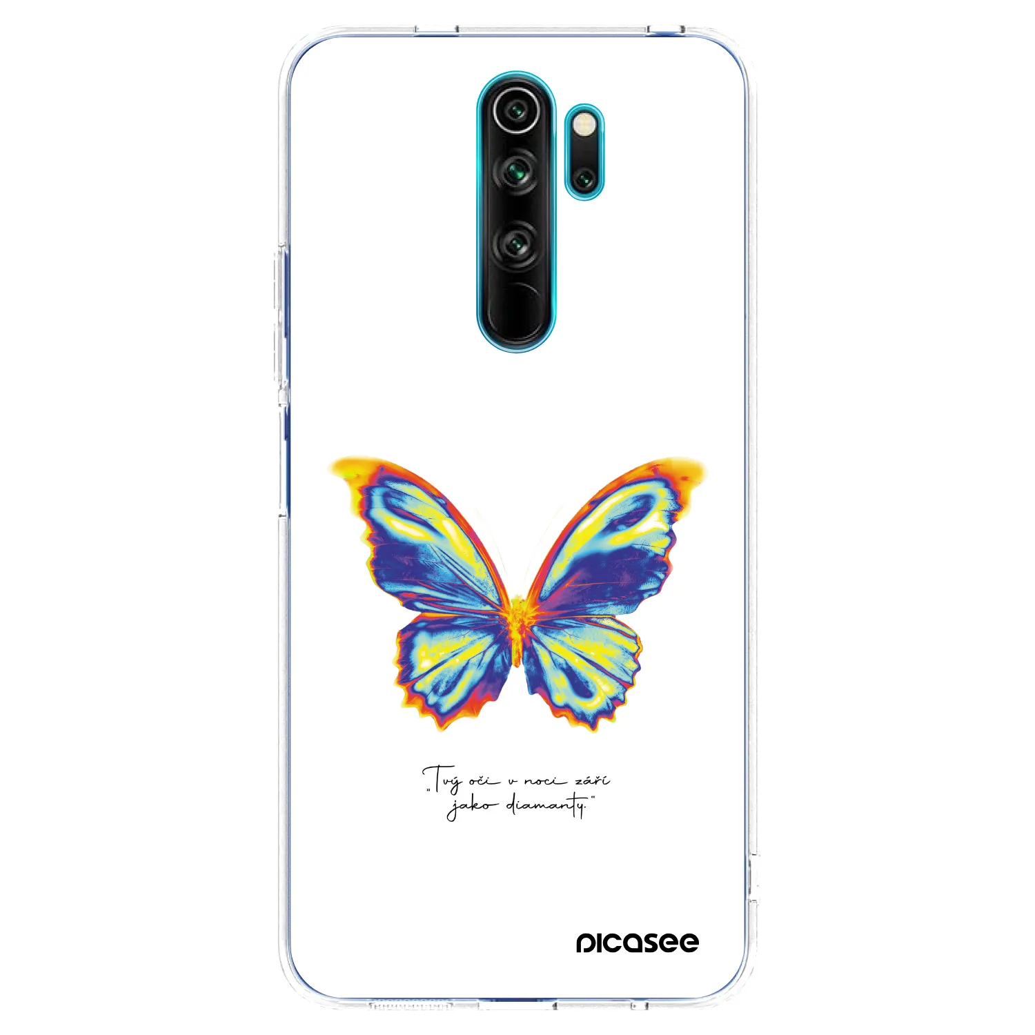 Picasee silikonski prozorni ovitek za Xiaomi Redmi Note 8 Pro - Diamanty White