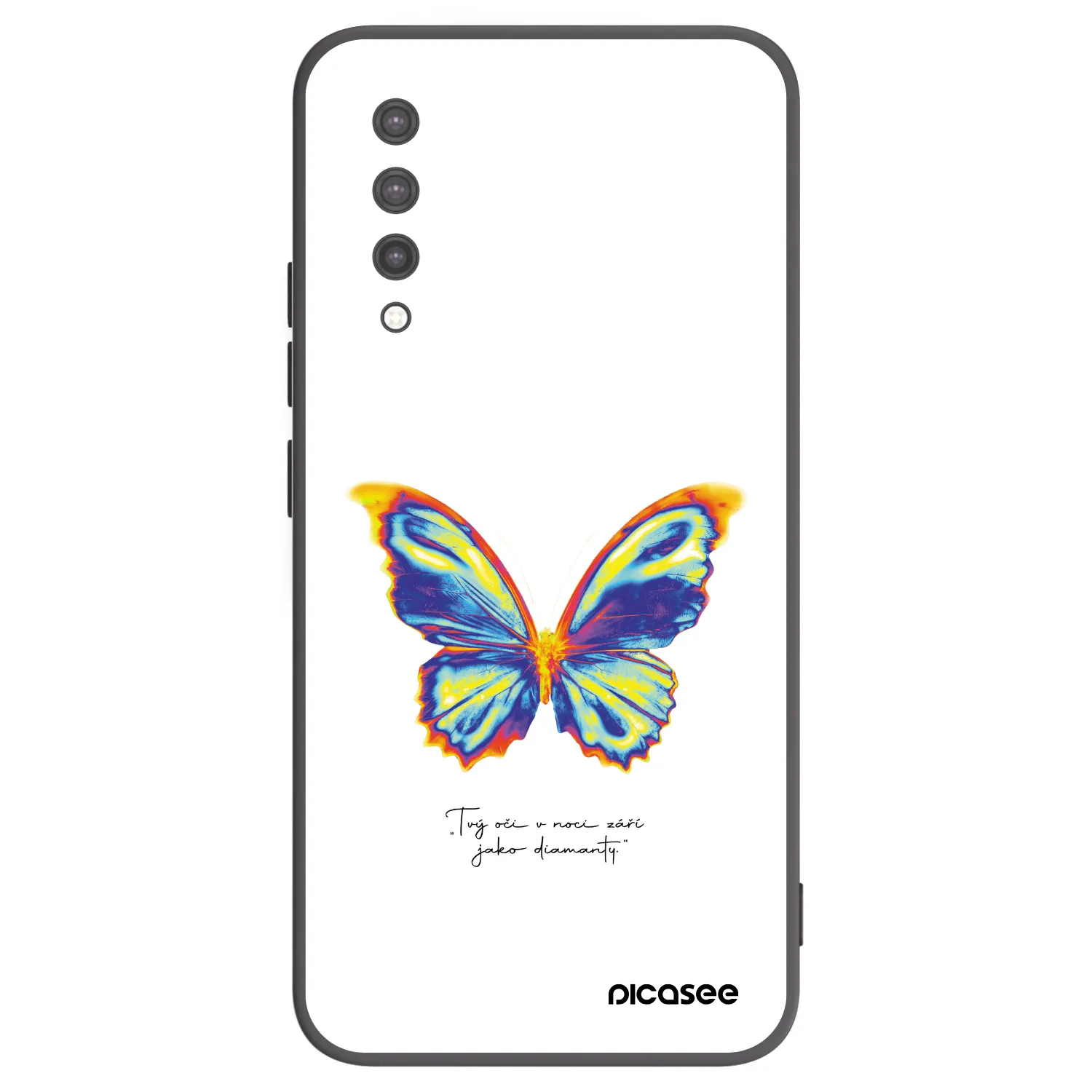Picasee silikonski črni ovitek za Xiaomi Mi 9 Lite - Diamanty White