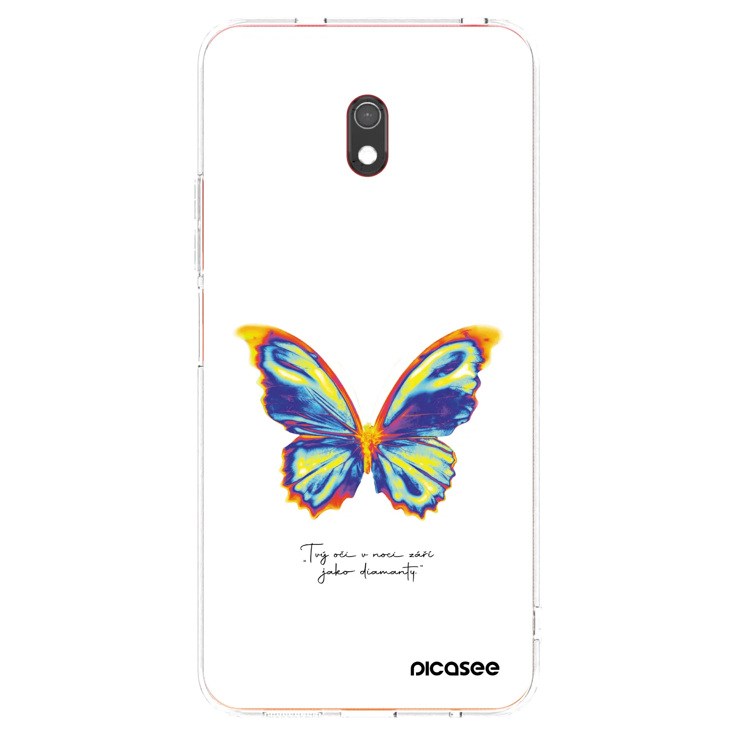 Picasee silikonski prozorni ovitek za Xiaomi Redmi 8A - Diamanty White
